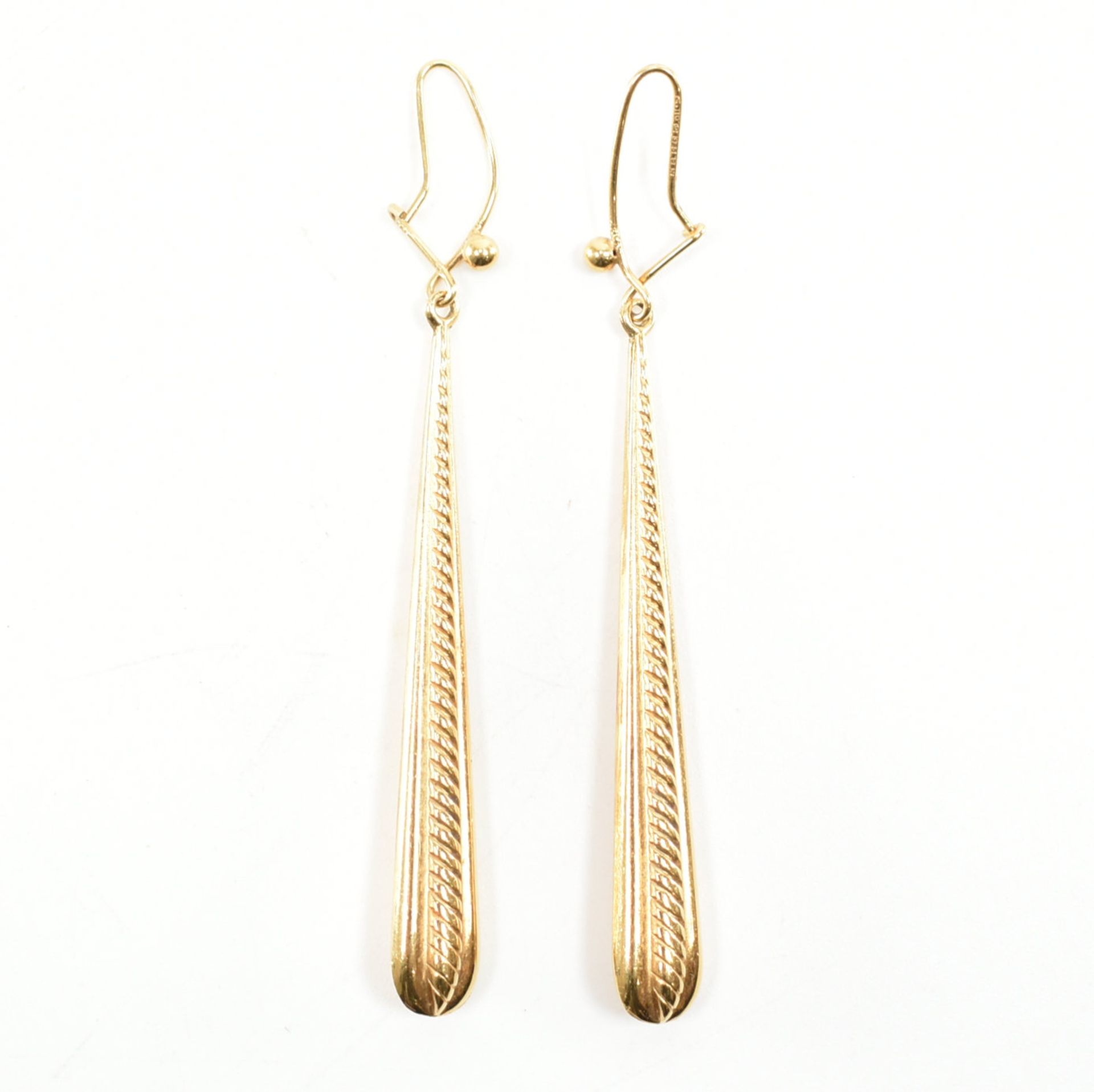 HALLMARKED 9CT GOLD DROP EARRINGS