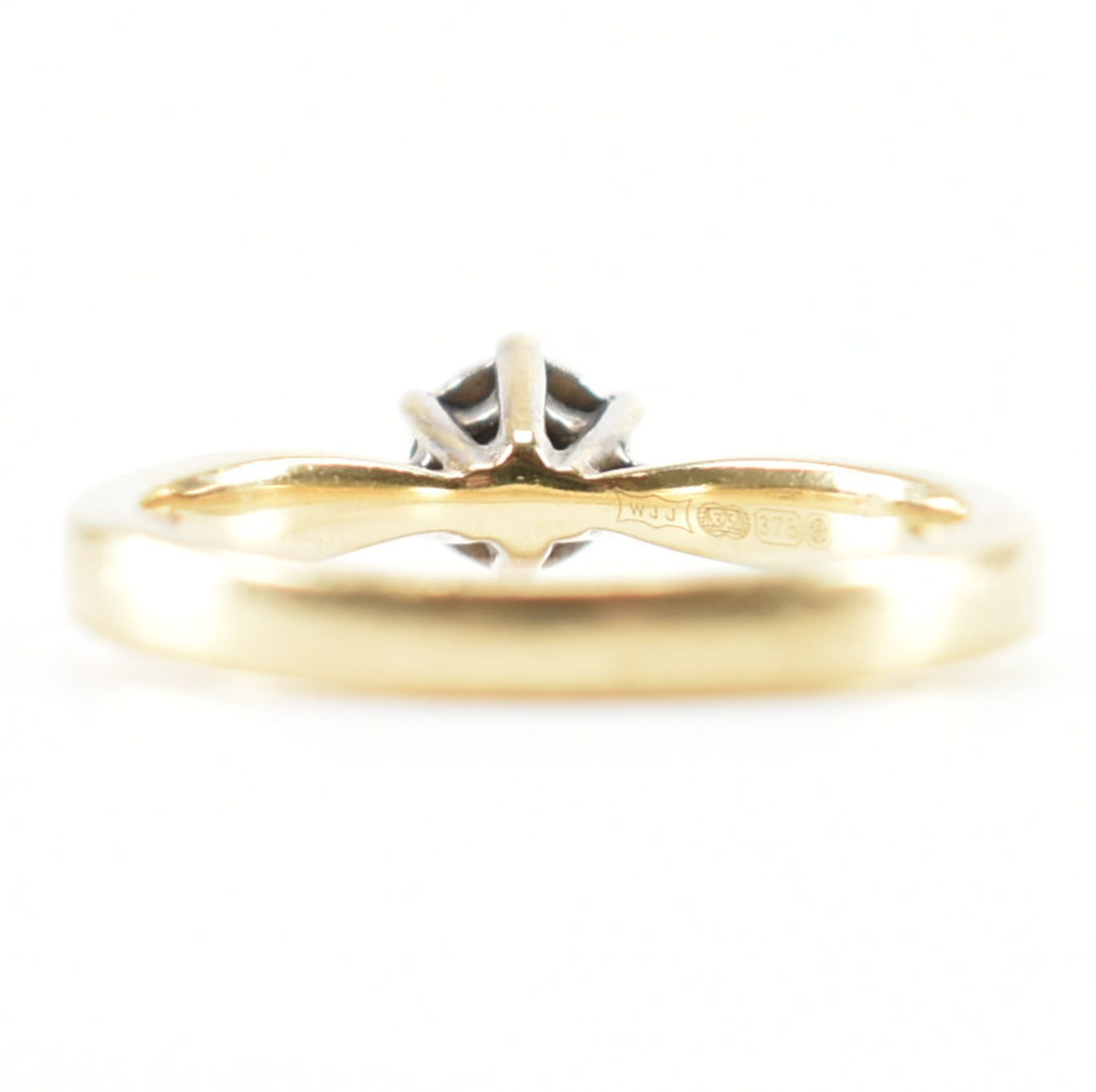 HALLMARKED 9CT GOLD & DIAMOND RING - Image 4 of 9