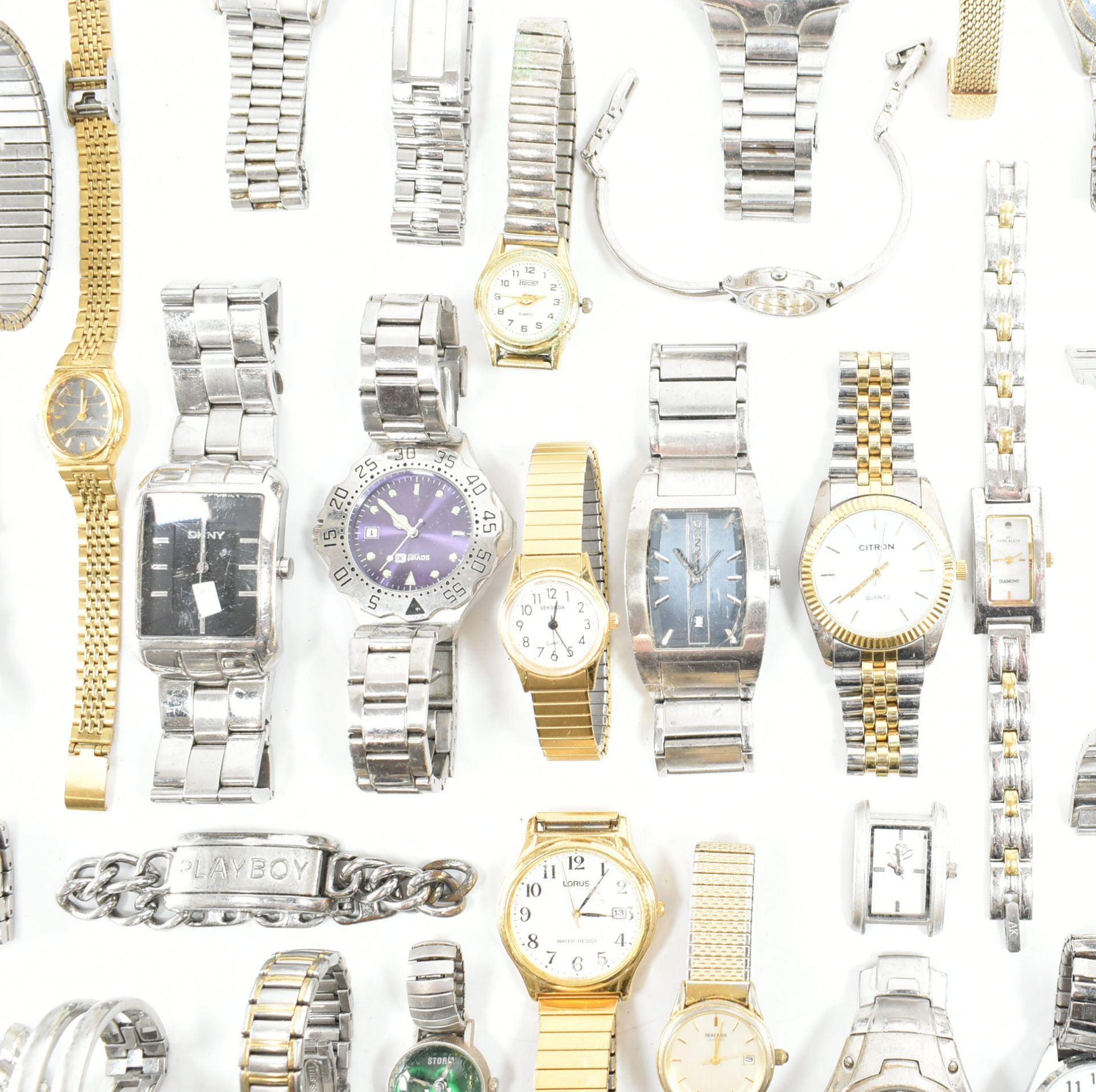 COLLECTION OF ASSORTED GOLD & SILVER TONE WRISTWATCHES