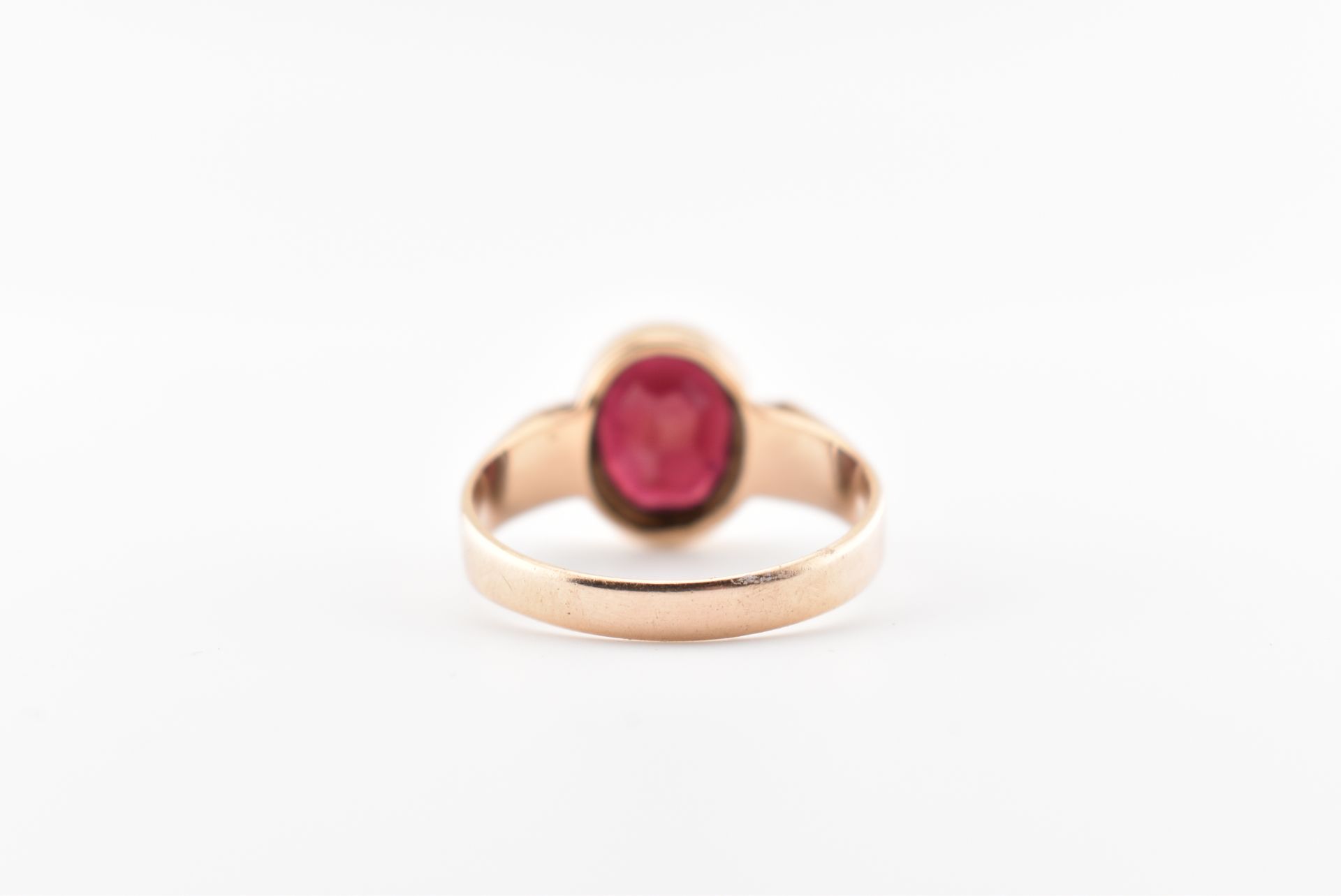 HALLMARKED 9CT GOLD & GARNET RING - Bild 4 aus 6