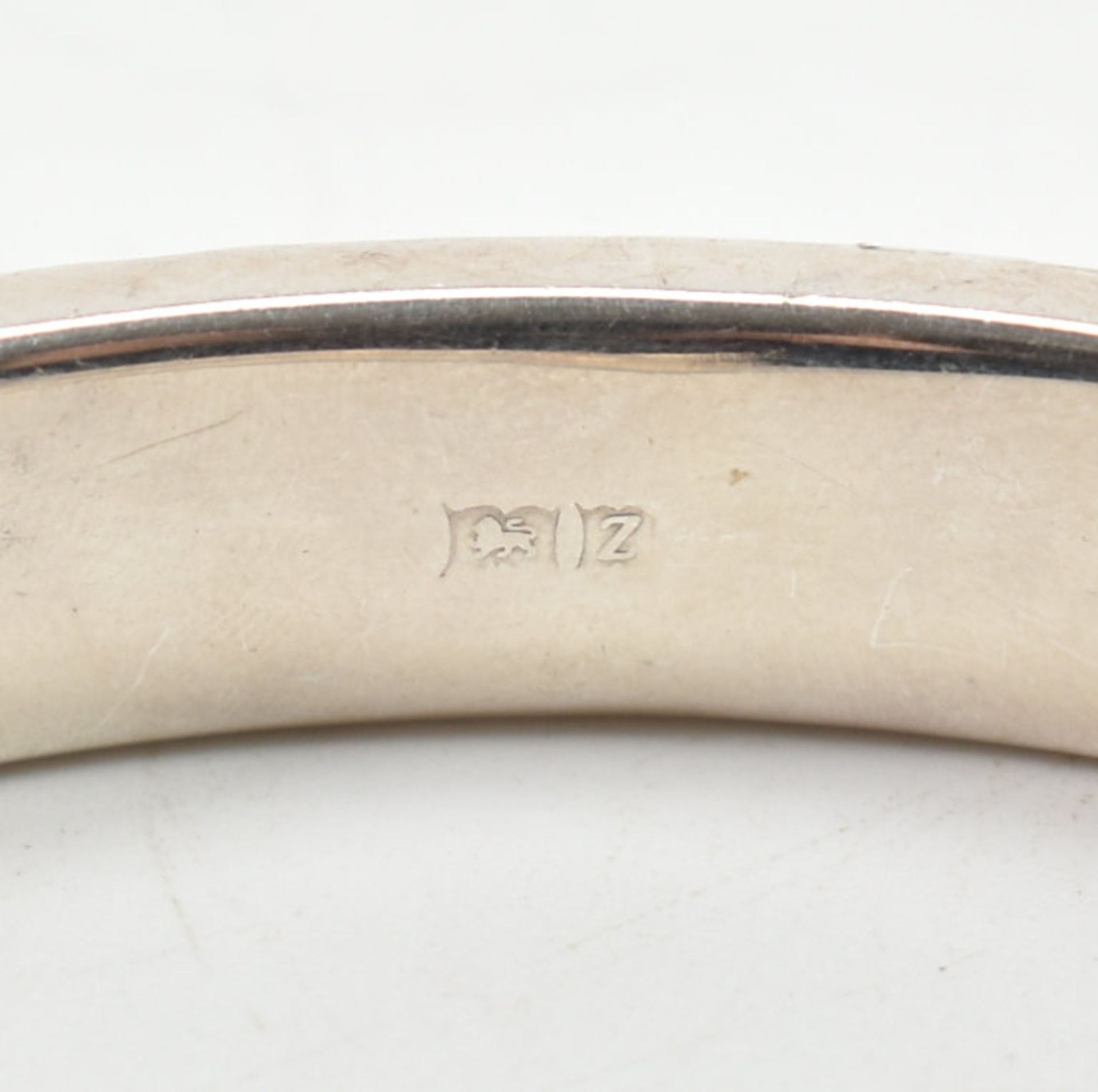 GROUP OF THREE SILVER BANGLE BRACELETS - Image 6 of 6