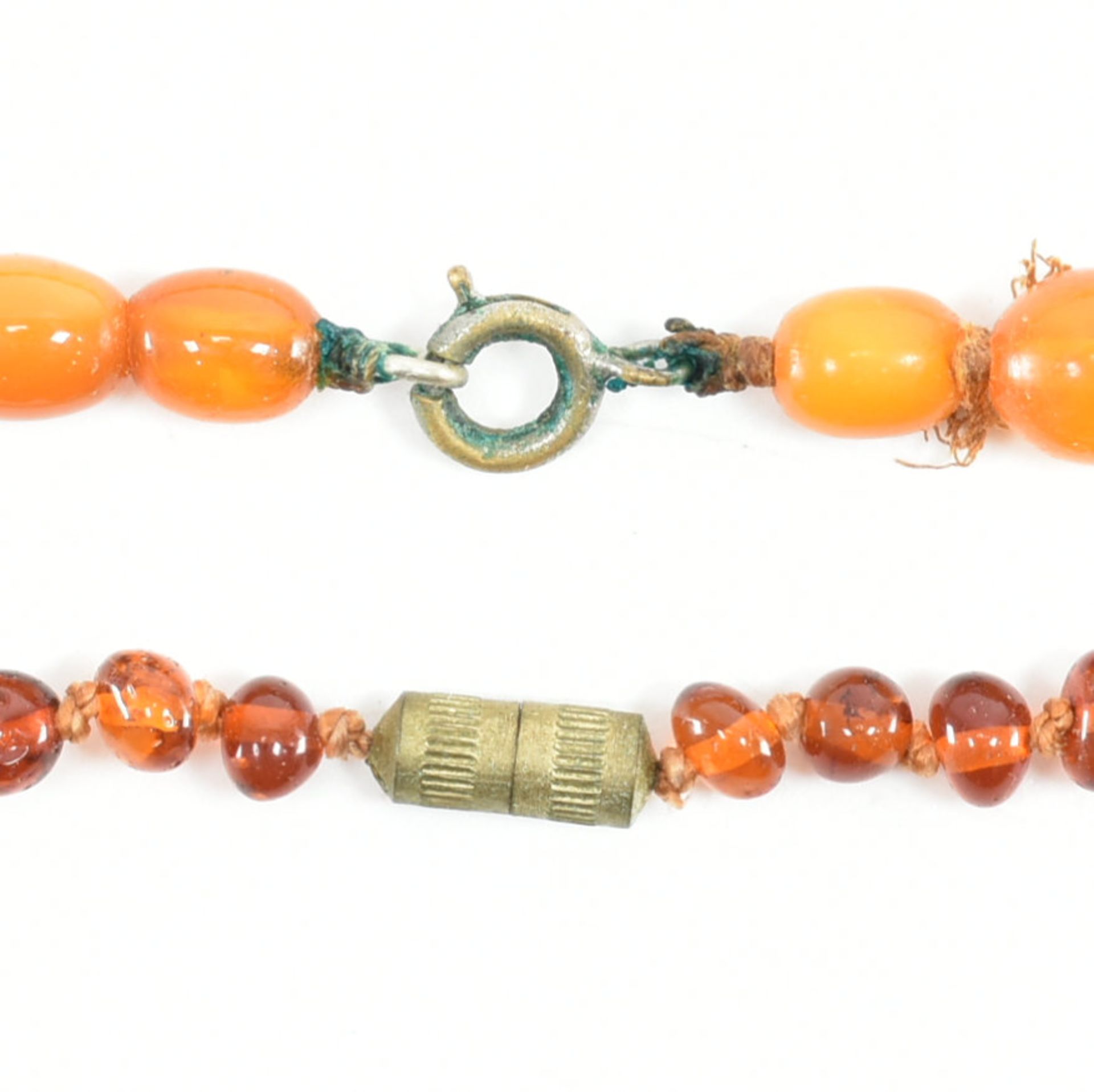 TWO VINTAGE AMBER BEADED NECKLACES - Bild 3 aus 3