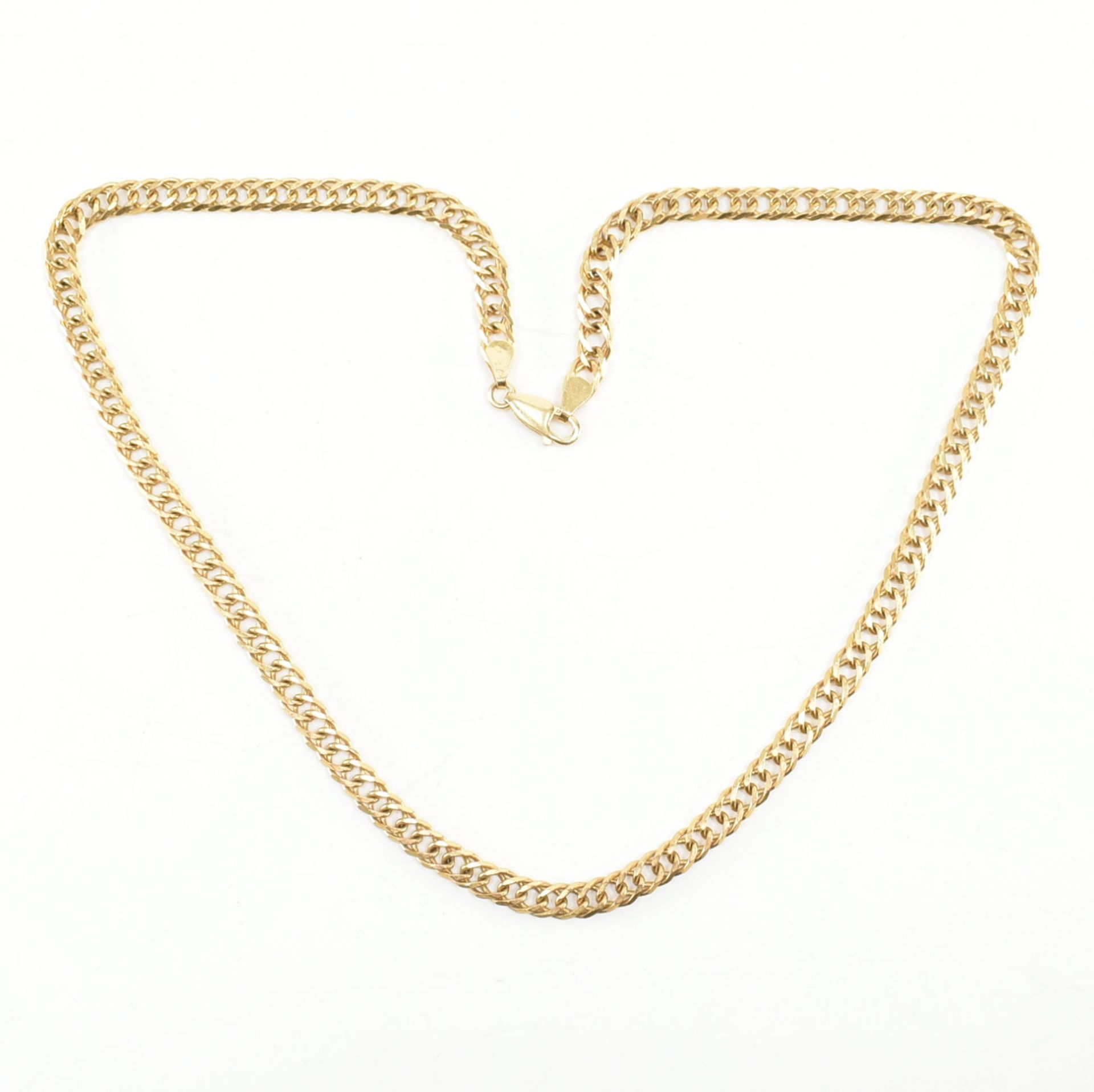 HALLMARKED 9CT GOLD CURB LINK CHAIN NECKLACE