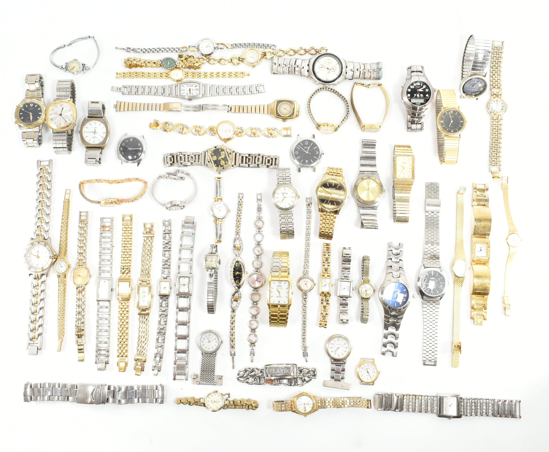 COLLECTION OF ASSORTED GOLD & SILVER TONE WRISTWATCHES - Image 8 of 17