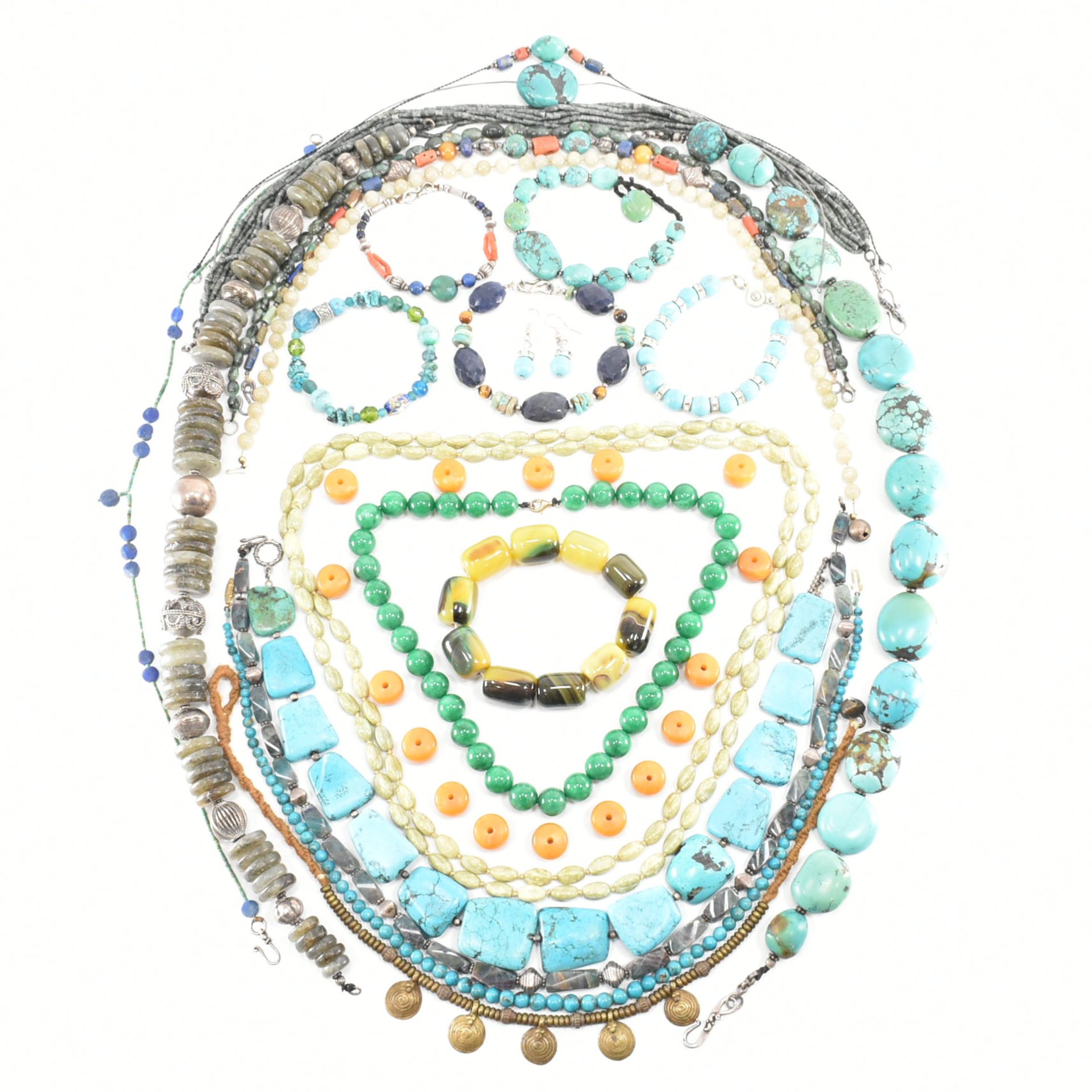 COLLECTION OF ASSORTED STONE & BEAD JEWELLERY - Image 2 of 7