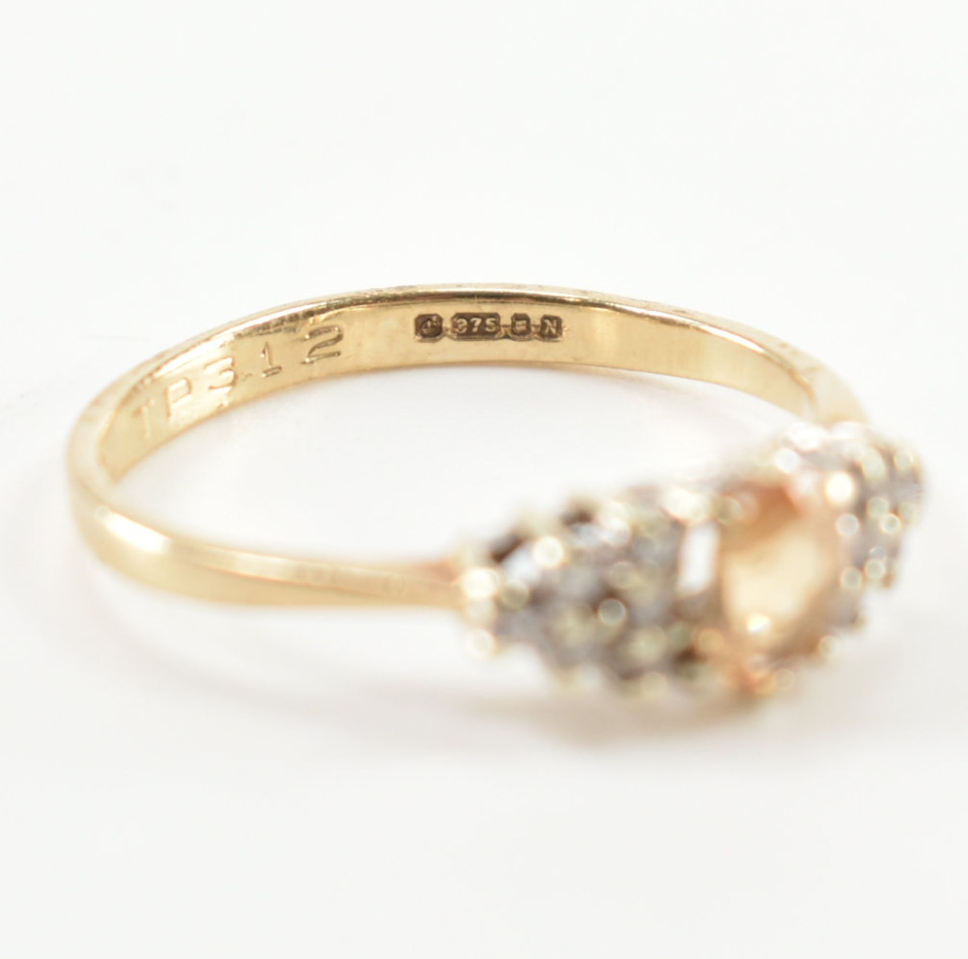 HALLMARKED 9CT GOLD DIAMOND CLUSTER RING - Image 7 of 10