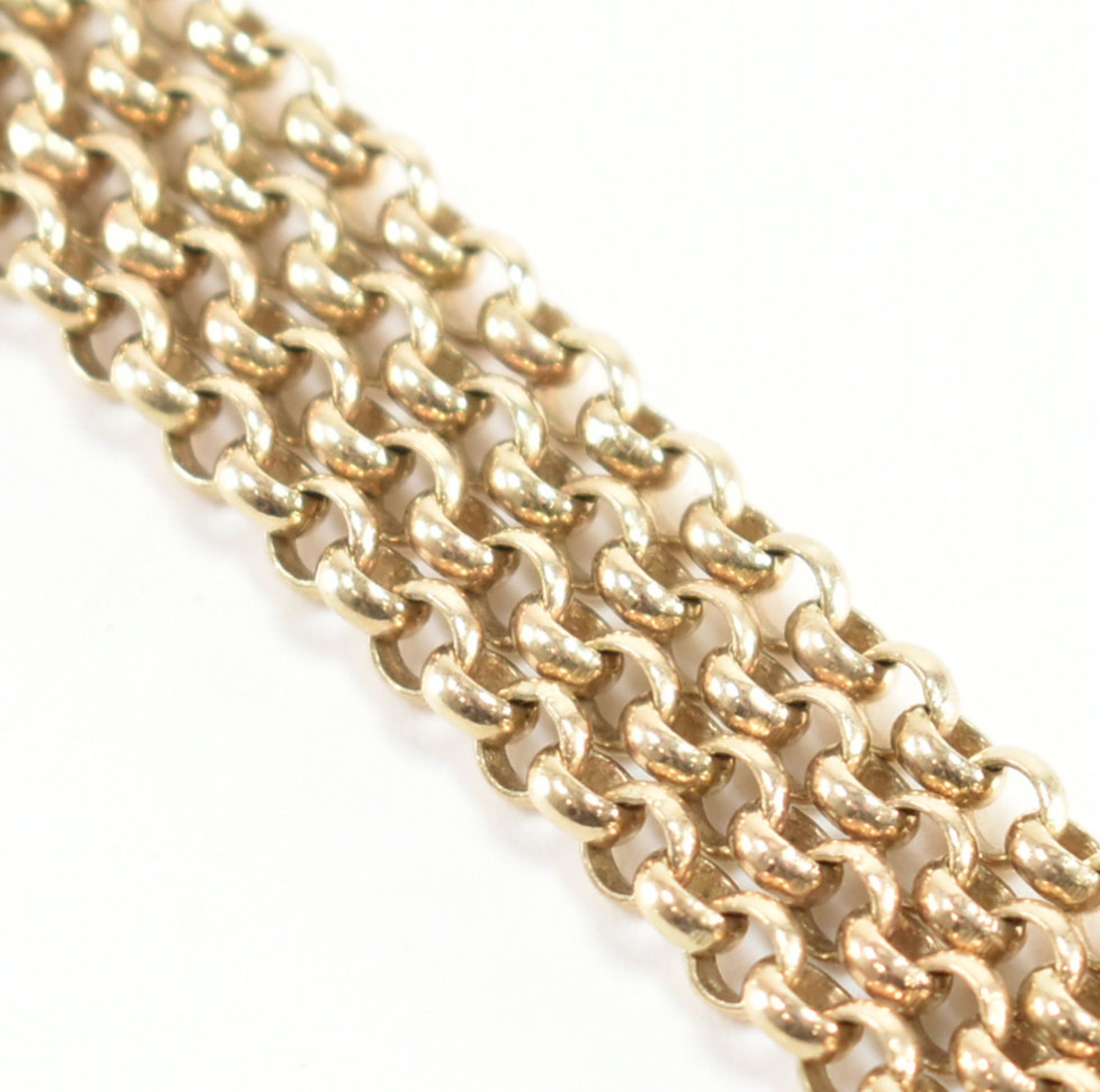 HALLMARKED 9CT GOLD ROLO CHAIN NECKLACE