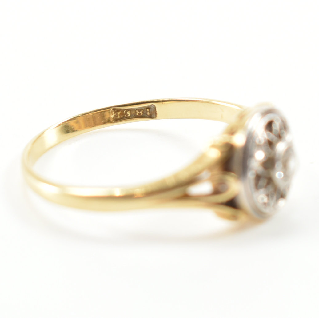 ANTIQUE 18CT GOLD & DIAMOND RING - Image 7 of 9