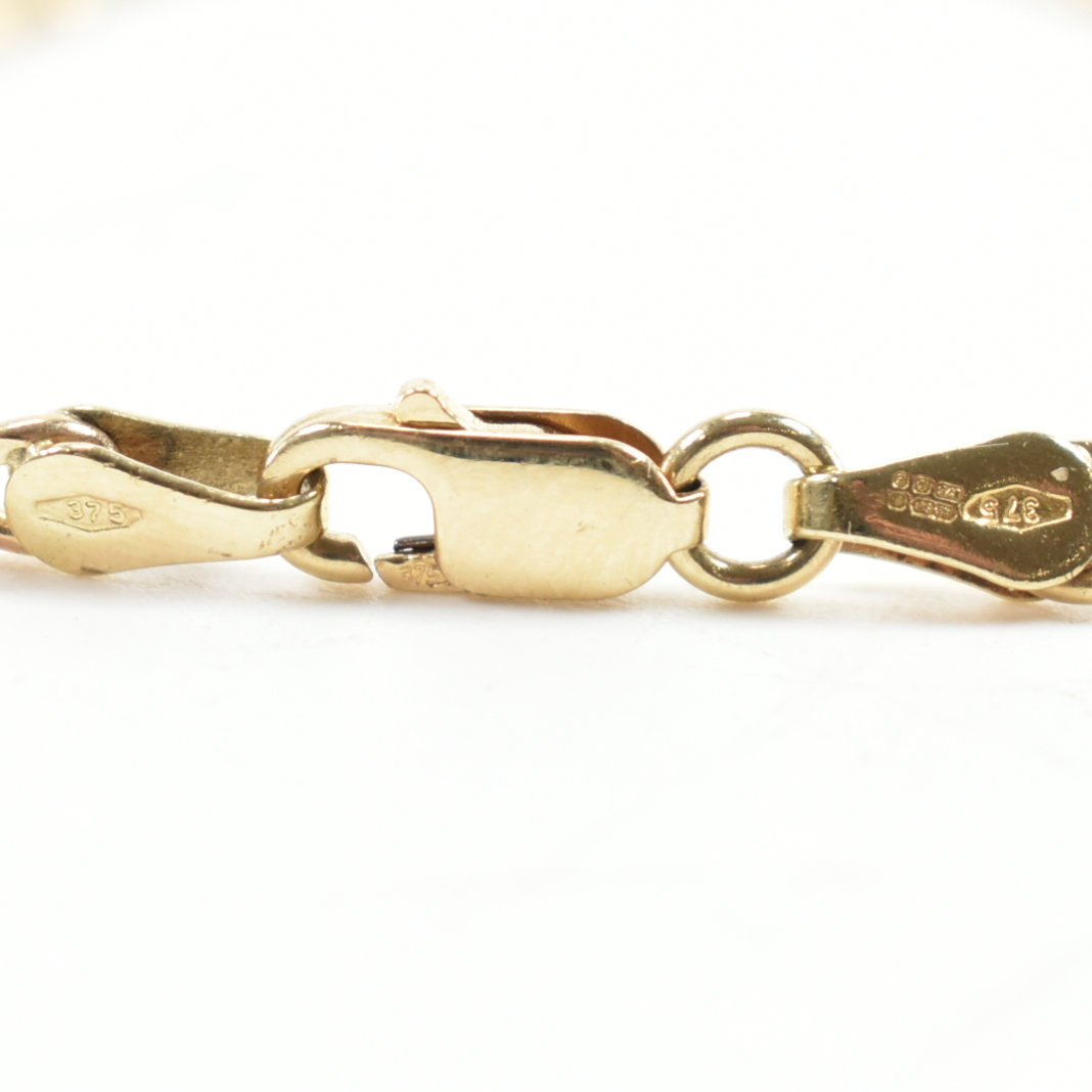 HALLMARKED 9CT GOLD BRACELET CHAIN - Image 3 of 4