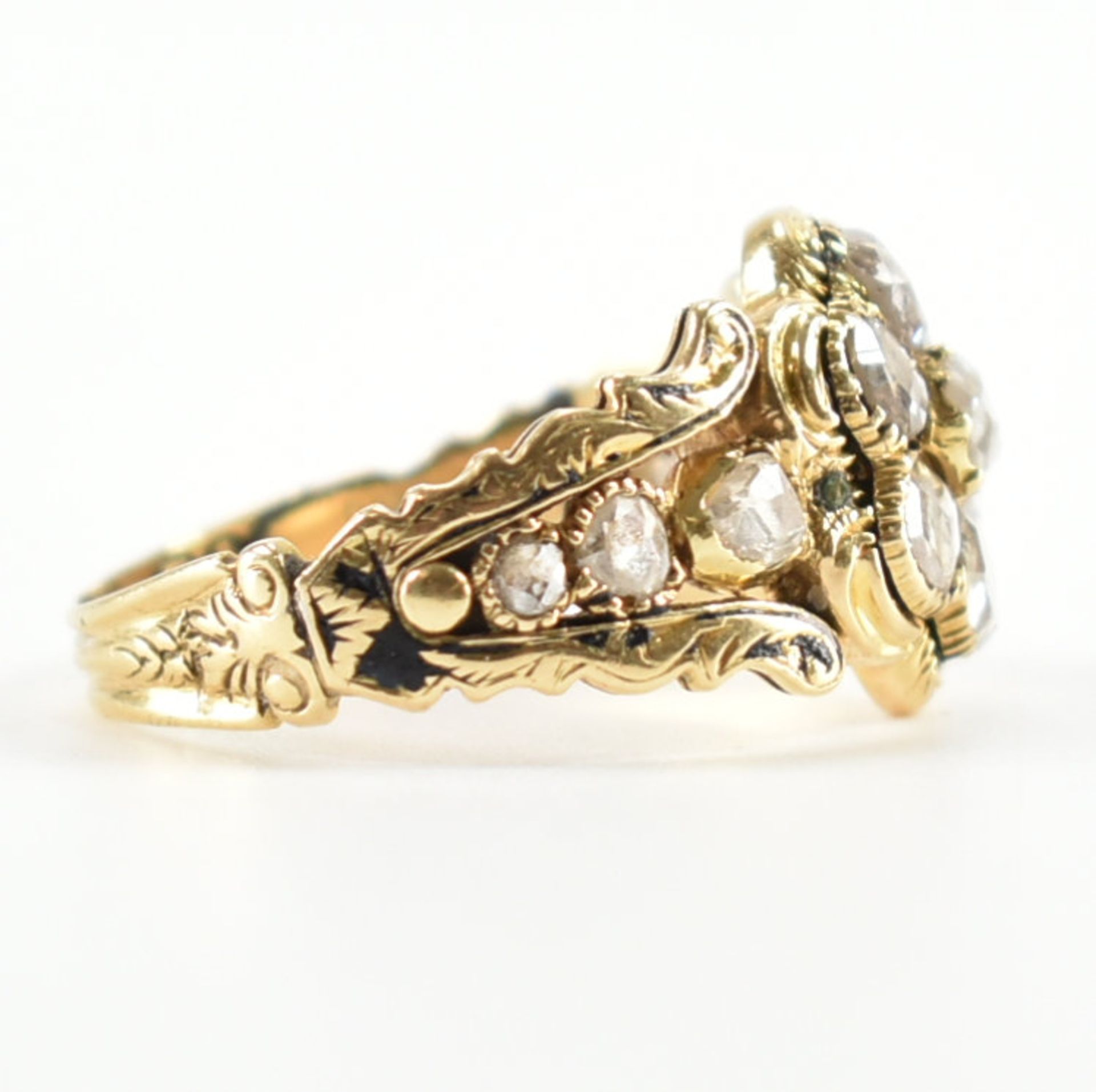 HALLMARKED WILLIAM IV 18CT GOLD DIAMOND RING - Image 6 of 12