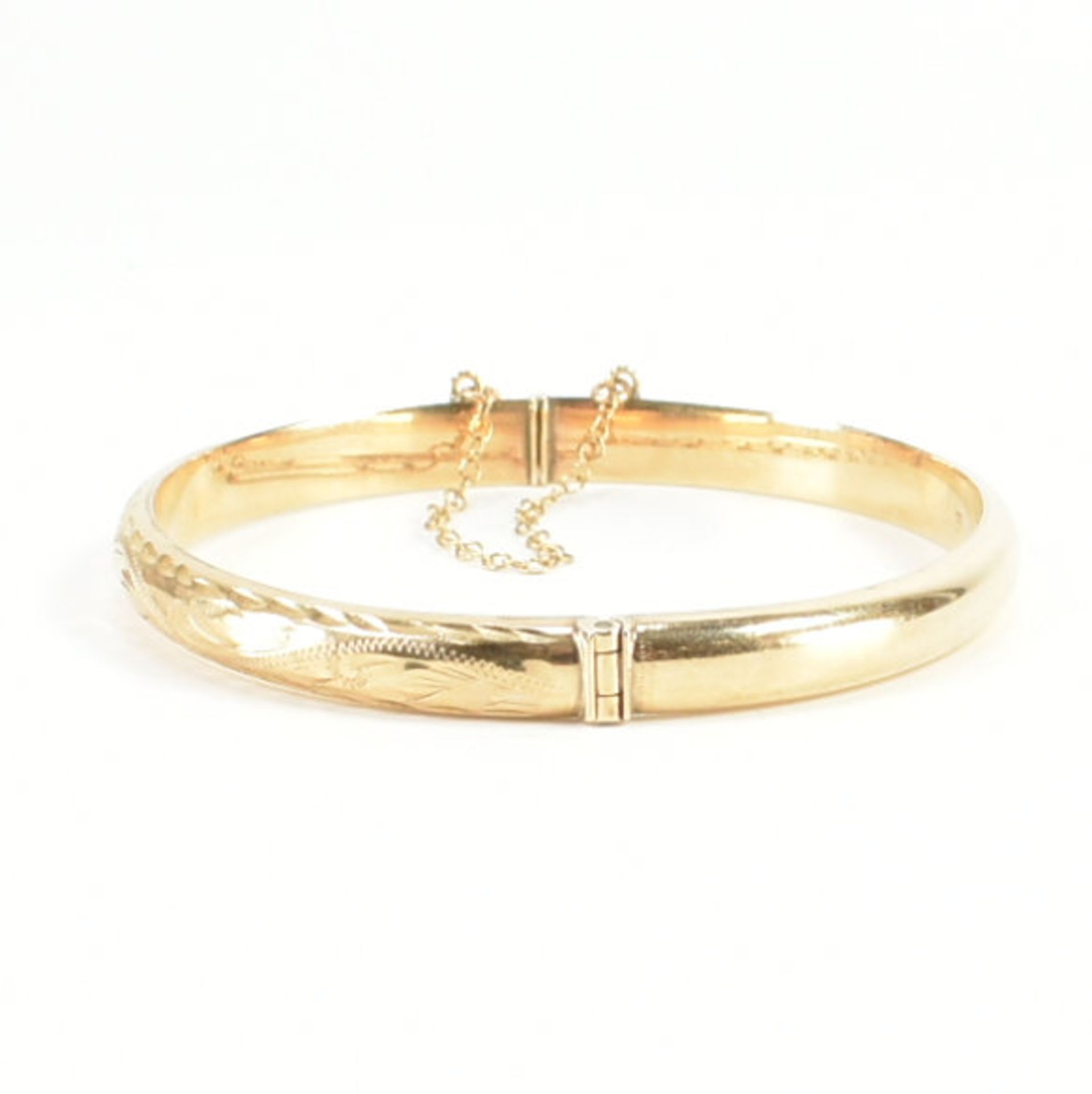 HALLMARKED 9CT GOLD BANGLE BRACELET - Image 4 of 10