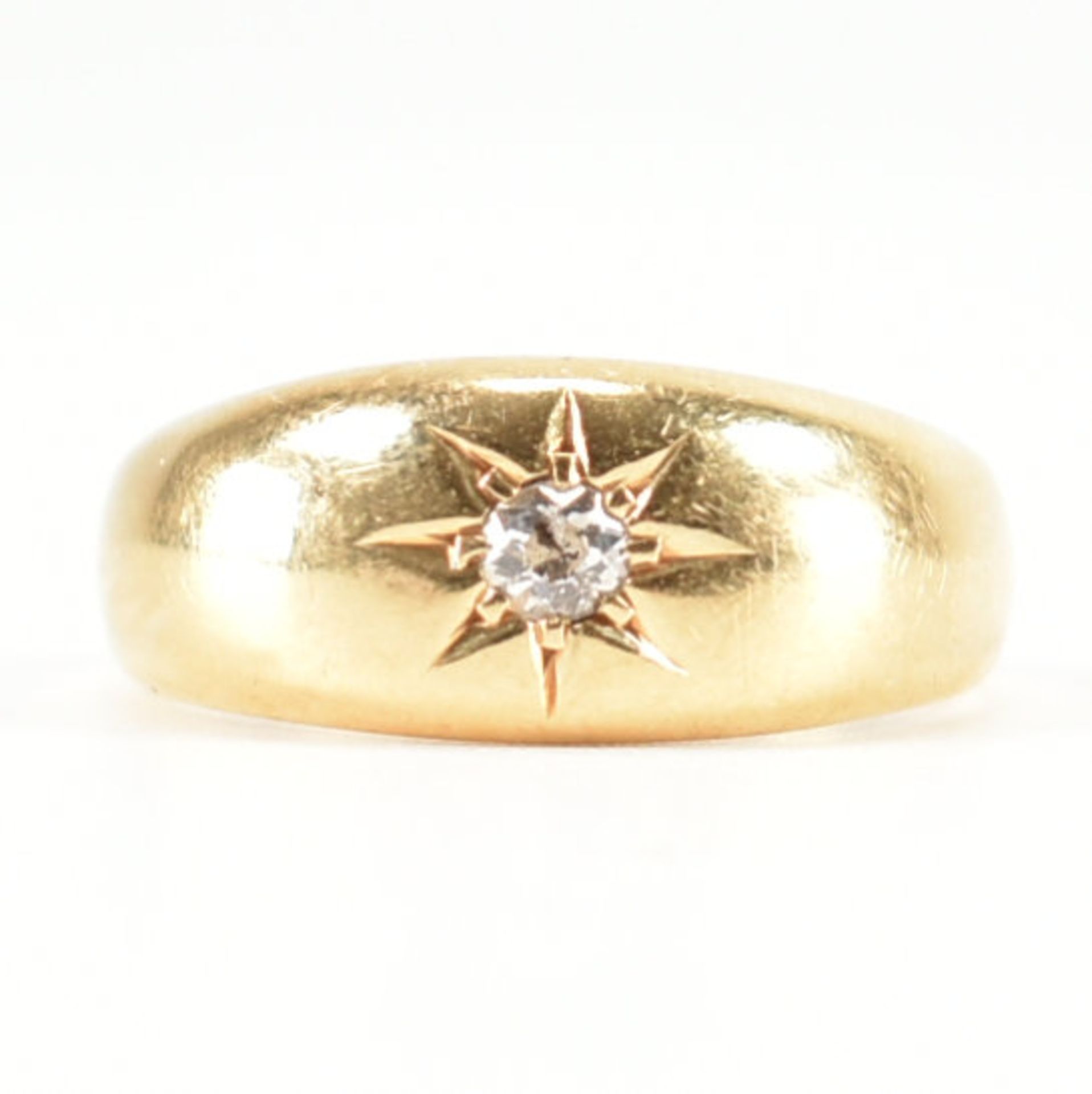 HALLMARKED 18CT GOLD & DIAMOND SINGLE STONE RING - Image 2 of 9
