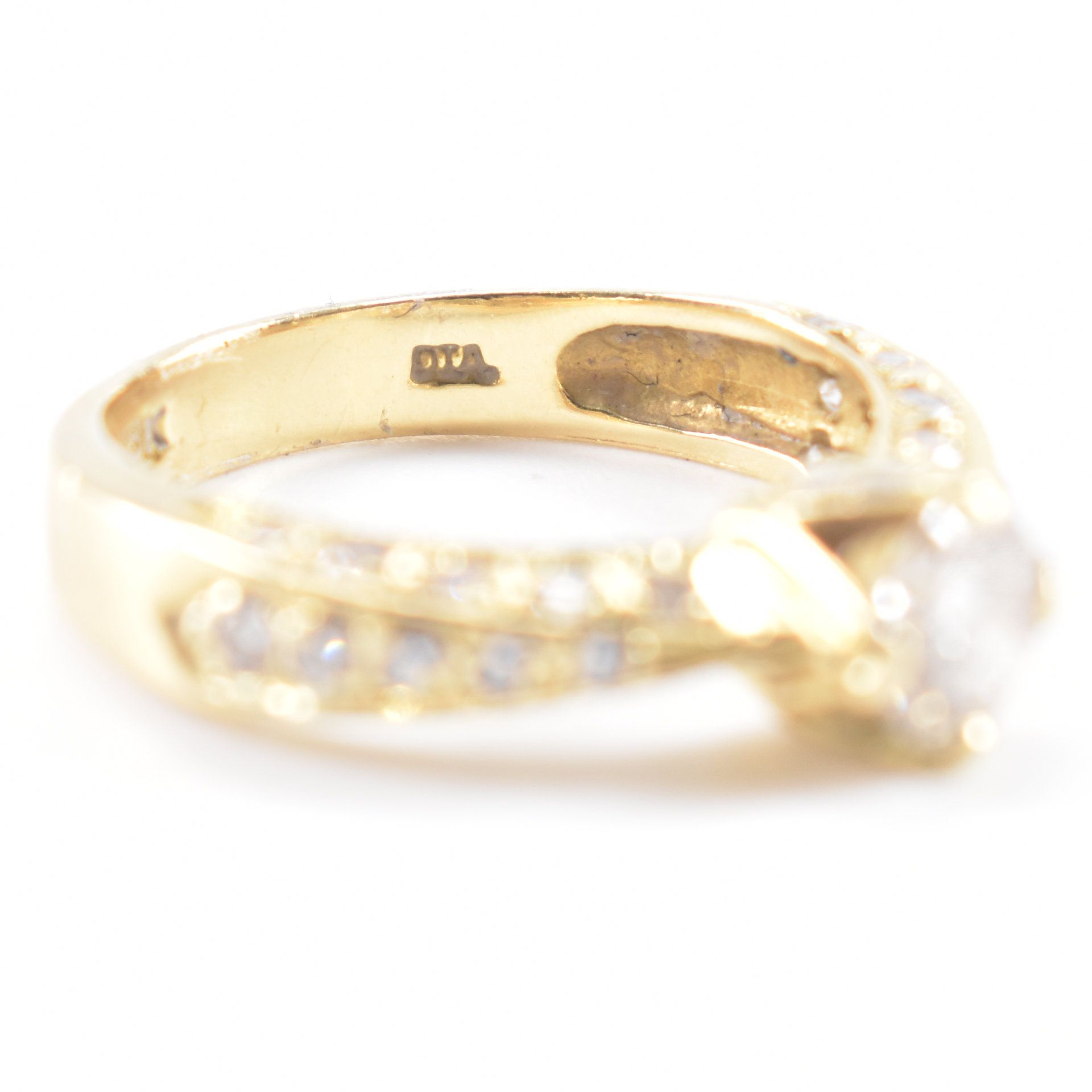 GOLD & DIAMOND SOLITAIRE RING - Bild 8 aus 9