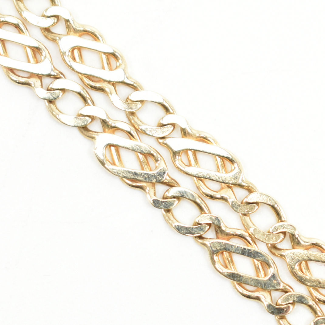 HALLMARKED 9CT GOLD BRACELET CHAIN - Image 2 of 4