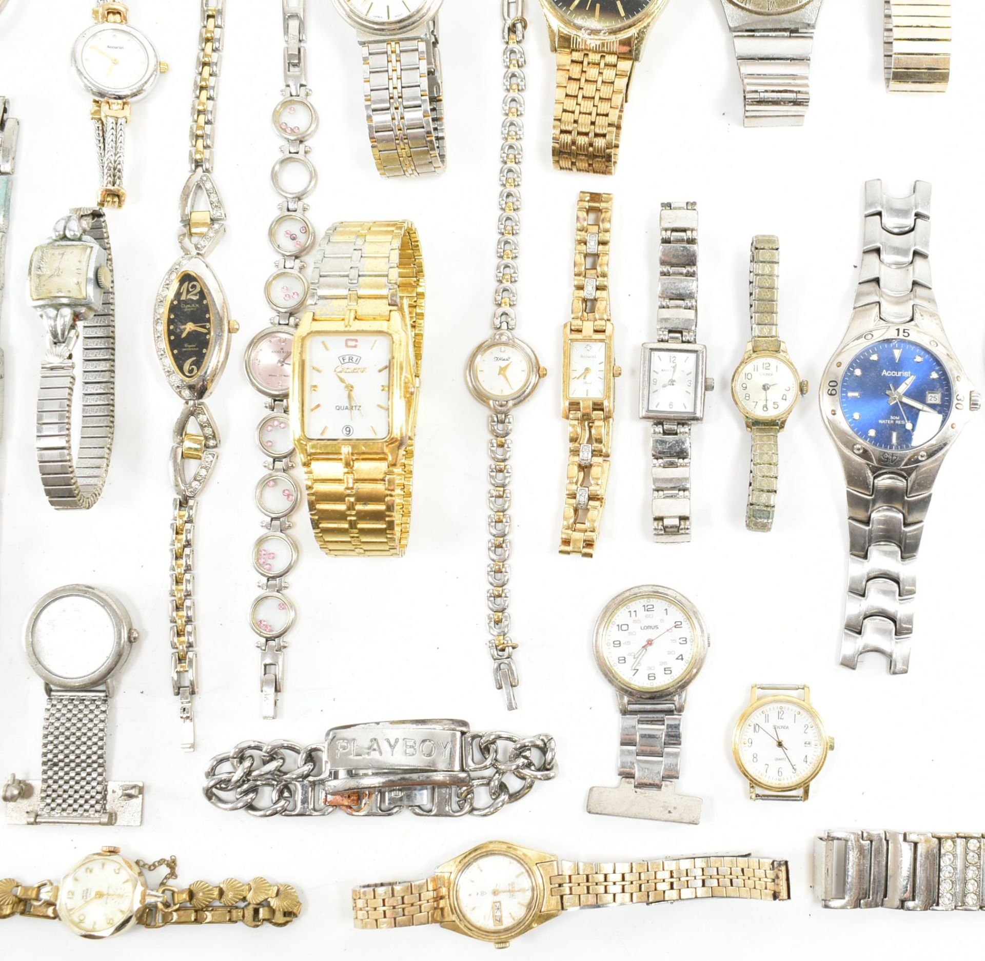 COLLECTION OF ASSORTED GOLD & SILVER TONE WRISTWATCHES - Image 10 of 17