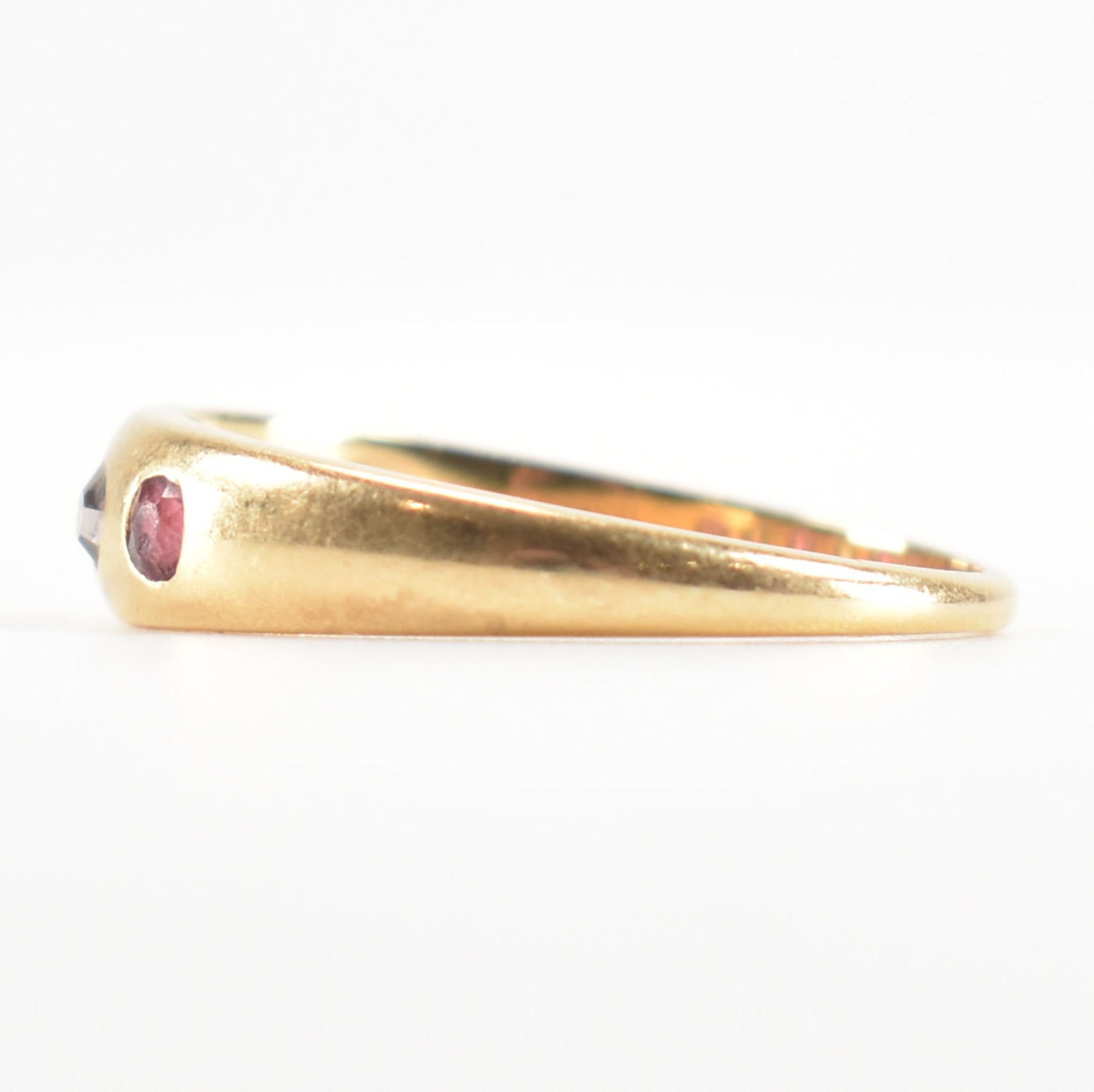 EDWARDIAN HALLMARKED 18CT GOLD RUBY & DIAMOND RING - Image 2 of 9