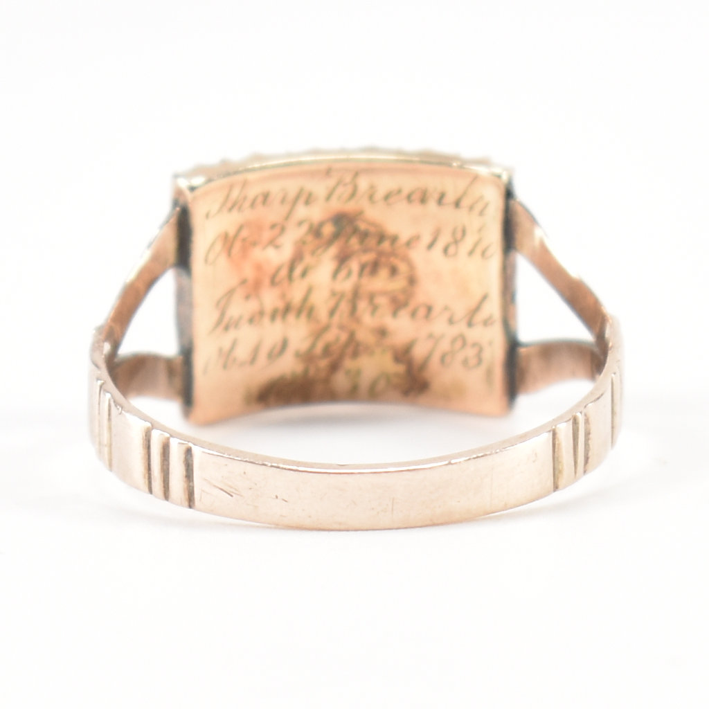 GEORGE III GOLD PASTE MOTHER OF PEARL RING - Image 4 of 7