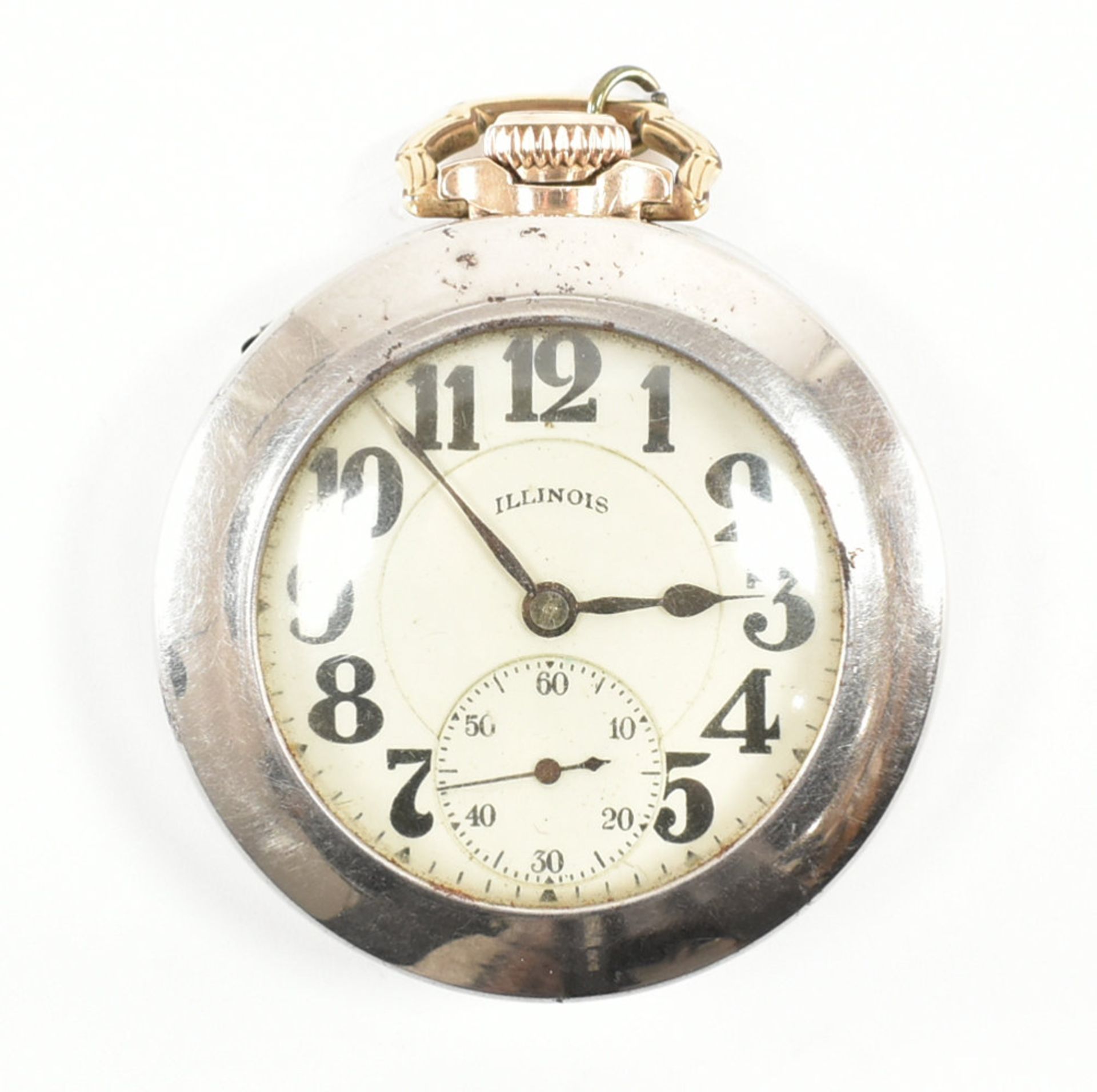 1920S ILLINOIS WATCH CO BUNN SPECIAL GOLD FILLED POCKET WATCH - Image 2 of 8