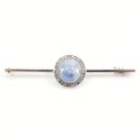 1920 SAPPHIRE & DIAMOND BAR BROOCH PIN