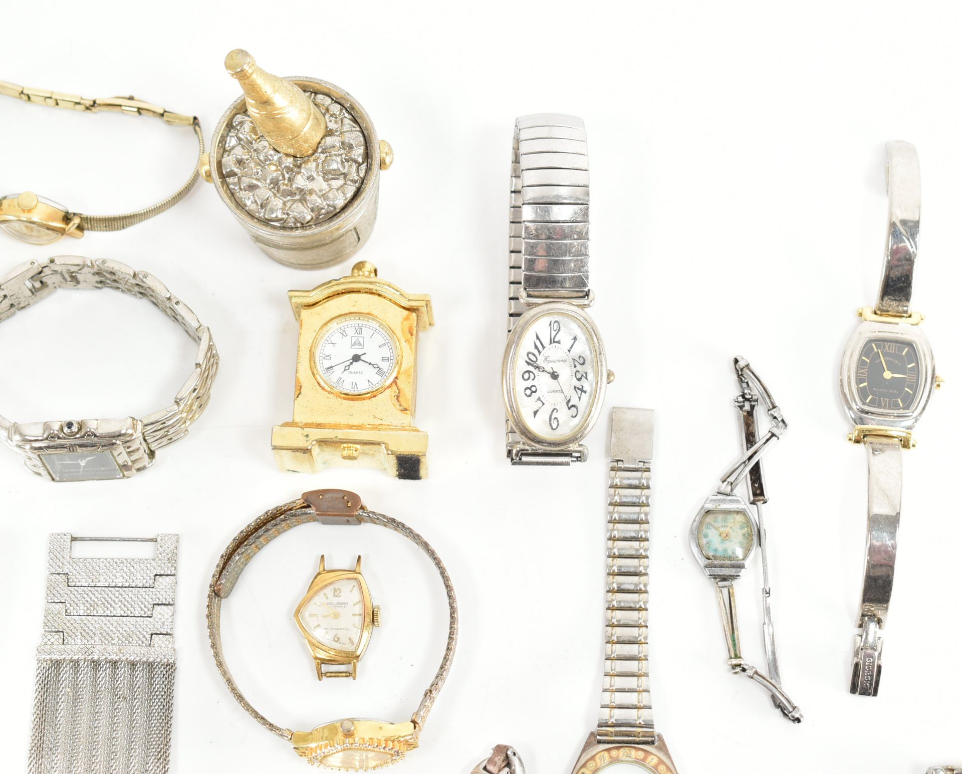 COLLECTION OF ASSORTED GOLD & SILVER TONE WRISTWATCHES - Bild 16 aus 17