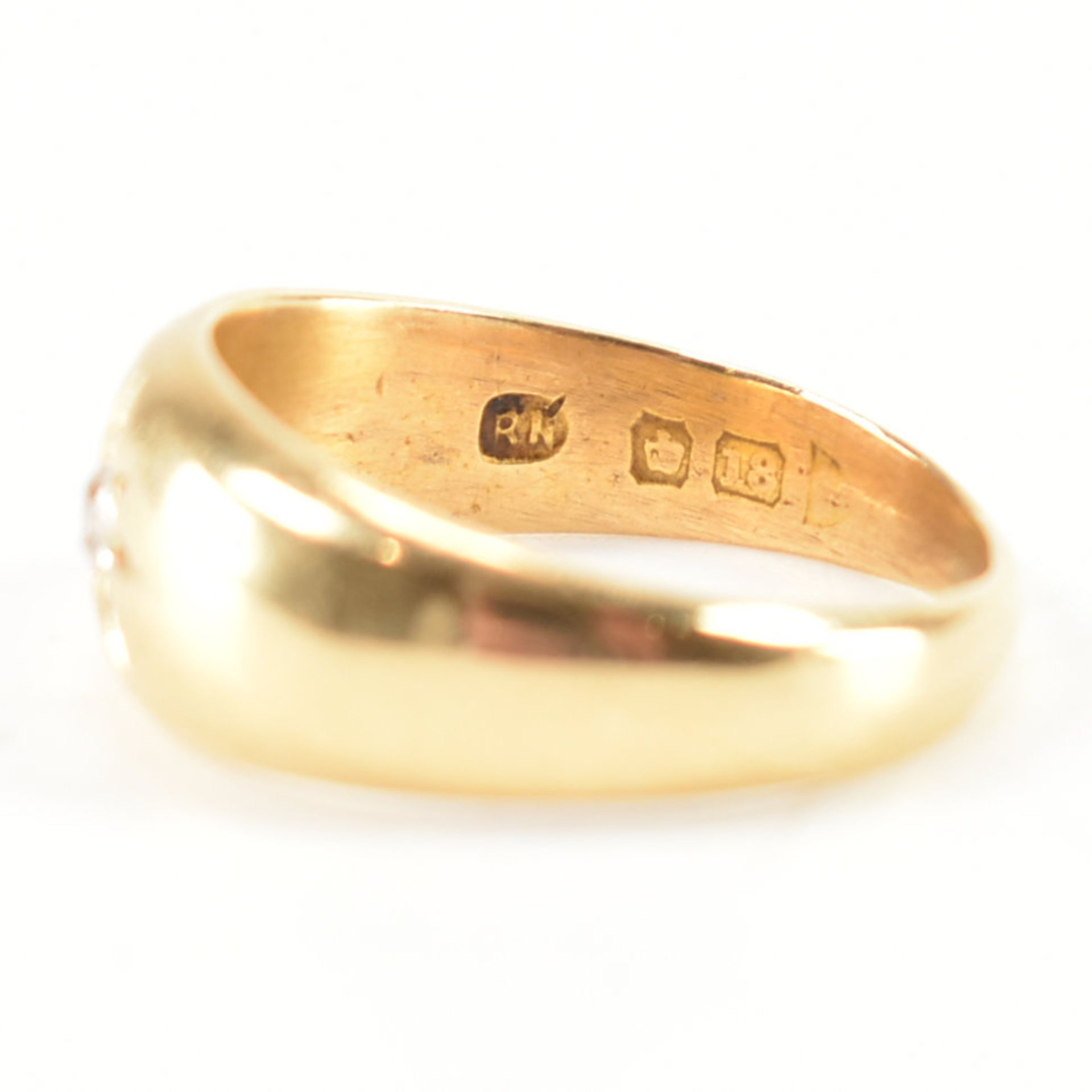 HALLMARKED 18CT GOLD & DIAMOND SINGLE STONE RING - Image 8 of 9