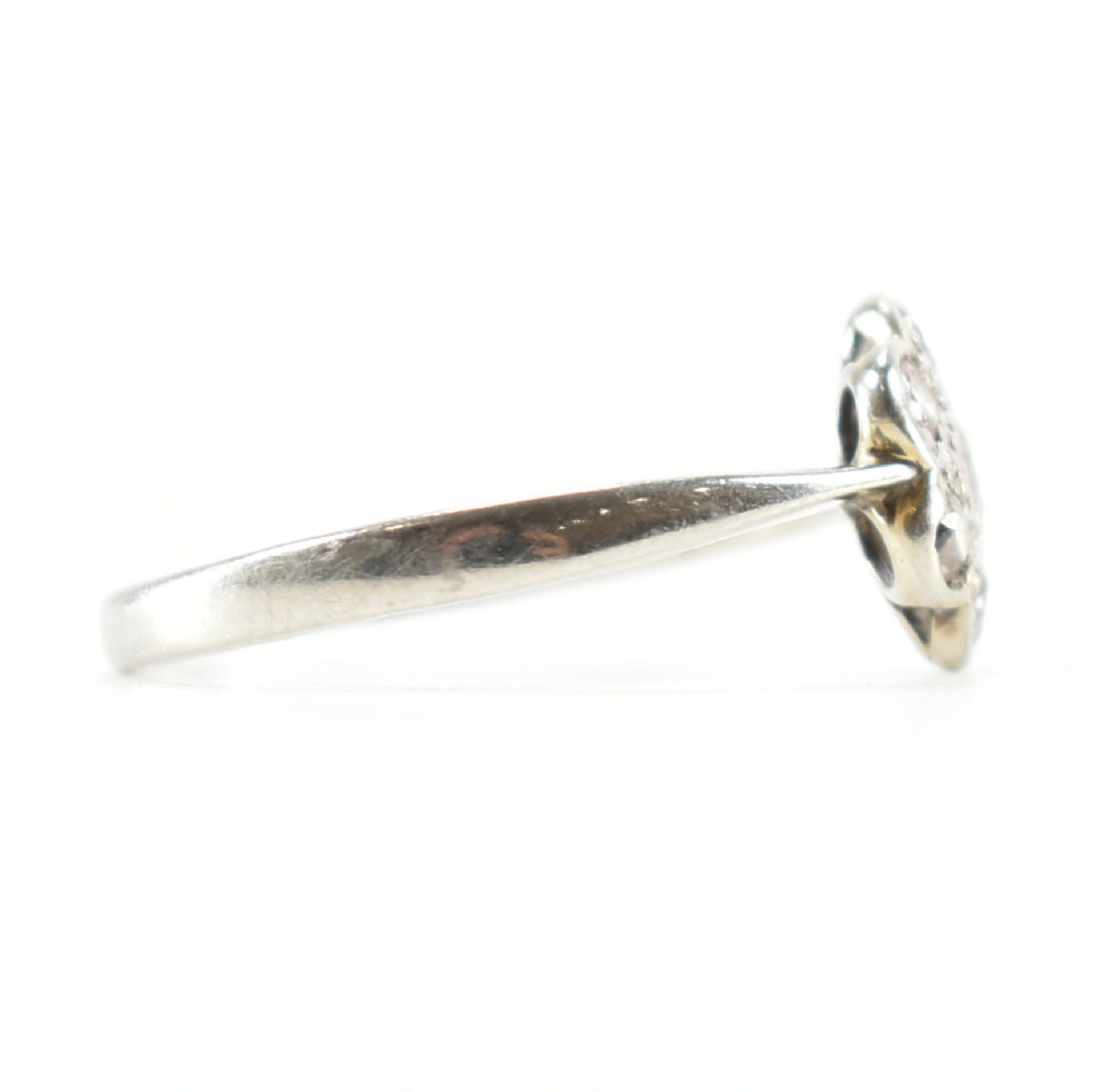 1920S 18CT WHITE GOLD PLAT & DIAMOND RING - Image 5 of 9