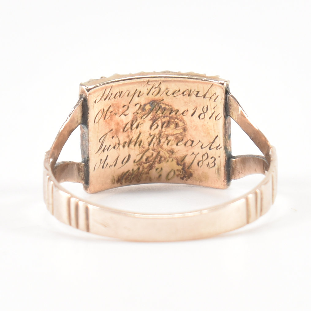 GEORGE III GOLD PASTE MOTHER OF PEARL RING - Image 3 of 7