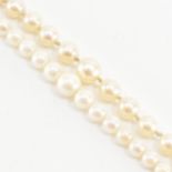 TWO 20TH CENTURY CULTURED PEARL NECKLACES