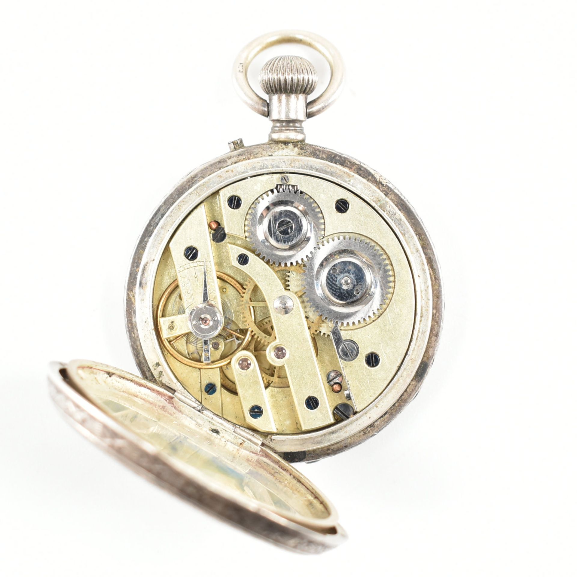 VICTORIAN HALLMARKED SILVER POCKET WATCH - Image 4 of 7