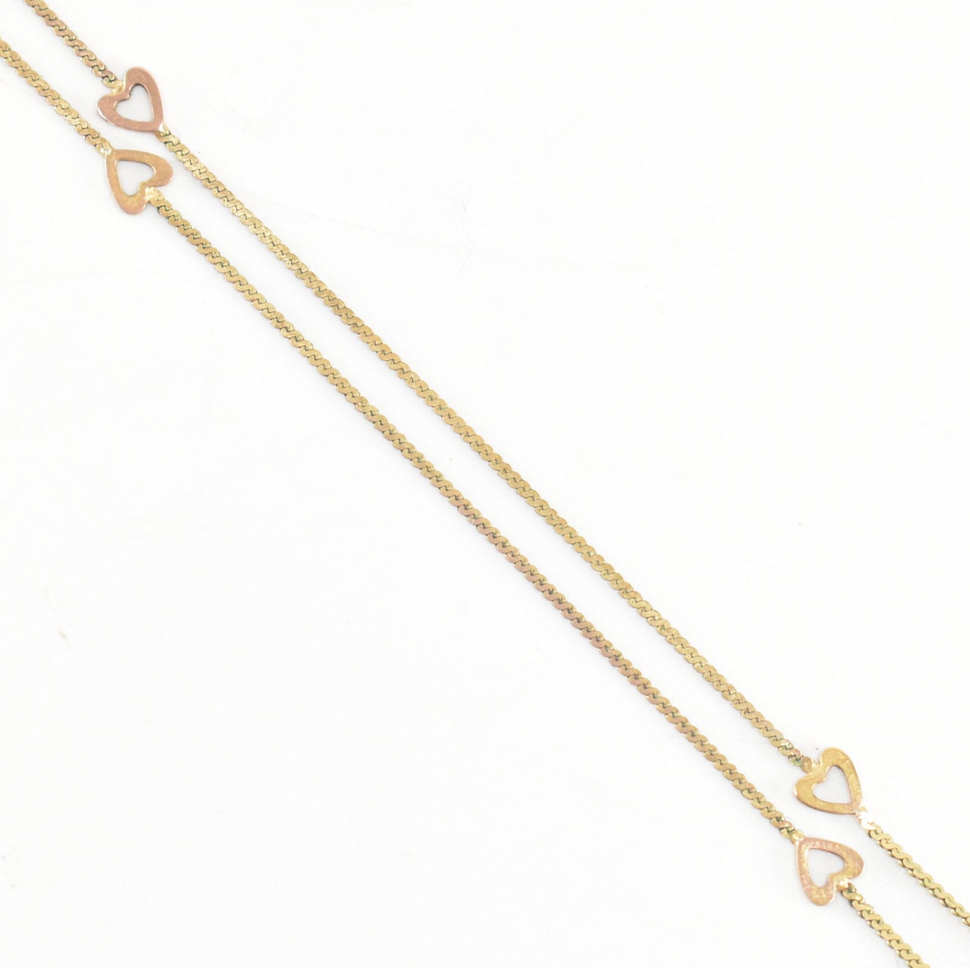 HALLMARKED 9CT GOLD NECKLACE CHAIN & 9CT GOLD EARRINGS - Bild 2 aus 6