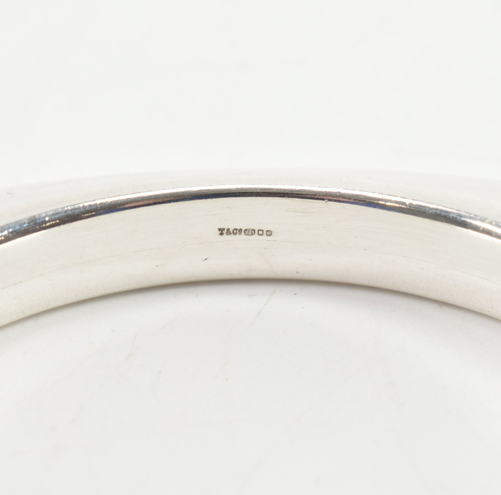 HALLMARKED SILVER TIFFANY & CO. BANGLE BRACELET - Bild 9 aus 9