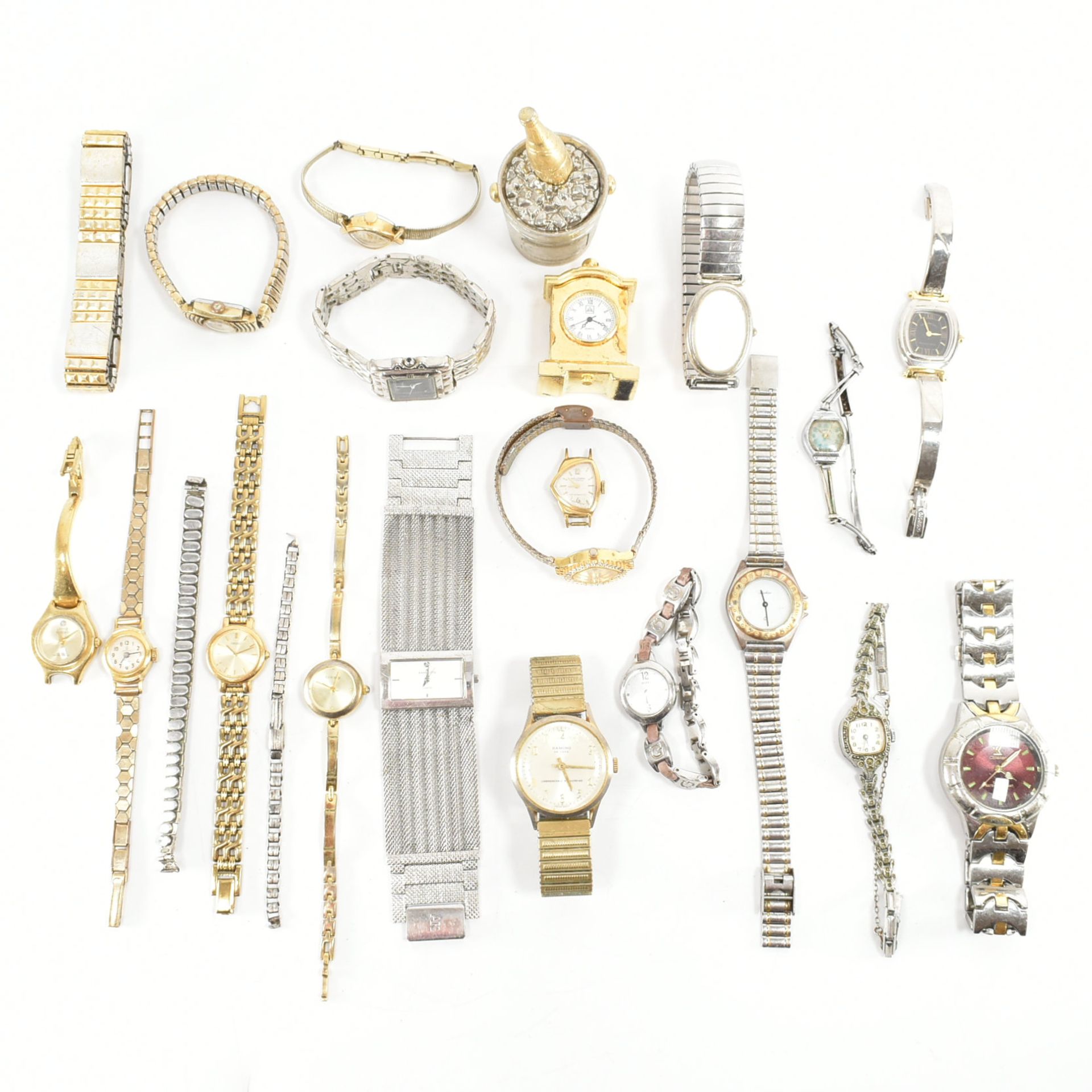 COLLECTION OF ASSORTED GOLD & SILVER TONE WRISTWATCHES - Bild 13 aus 17