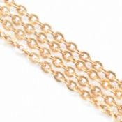 18CT GOLD CABLE LINK CHAIN NECKLACE