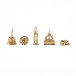 COLLECTION OF HALLMARKED 9CT GOLD CHARMS