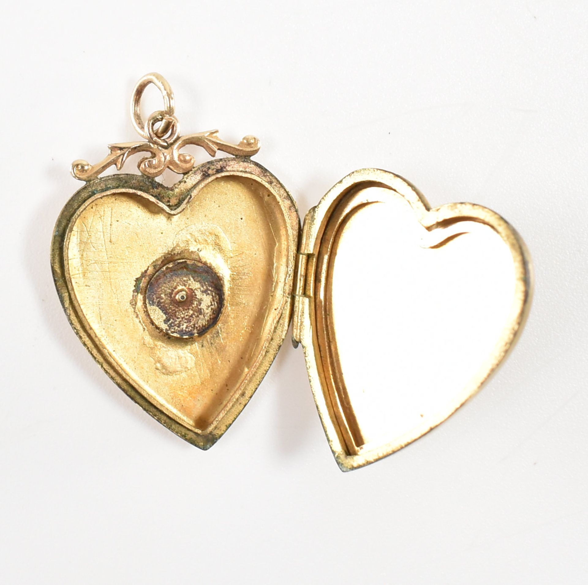 9CT GOLD BACKS & FRONTS HEART LOCKET - Bild 4 aus 5