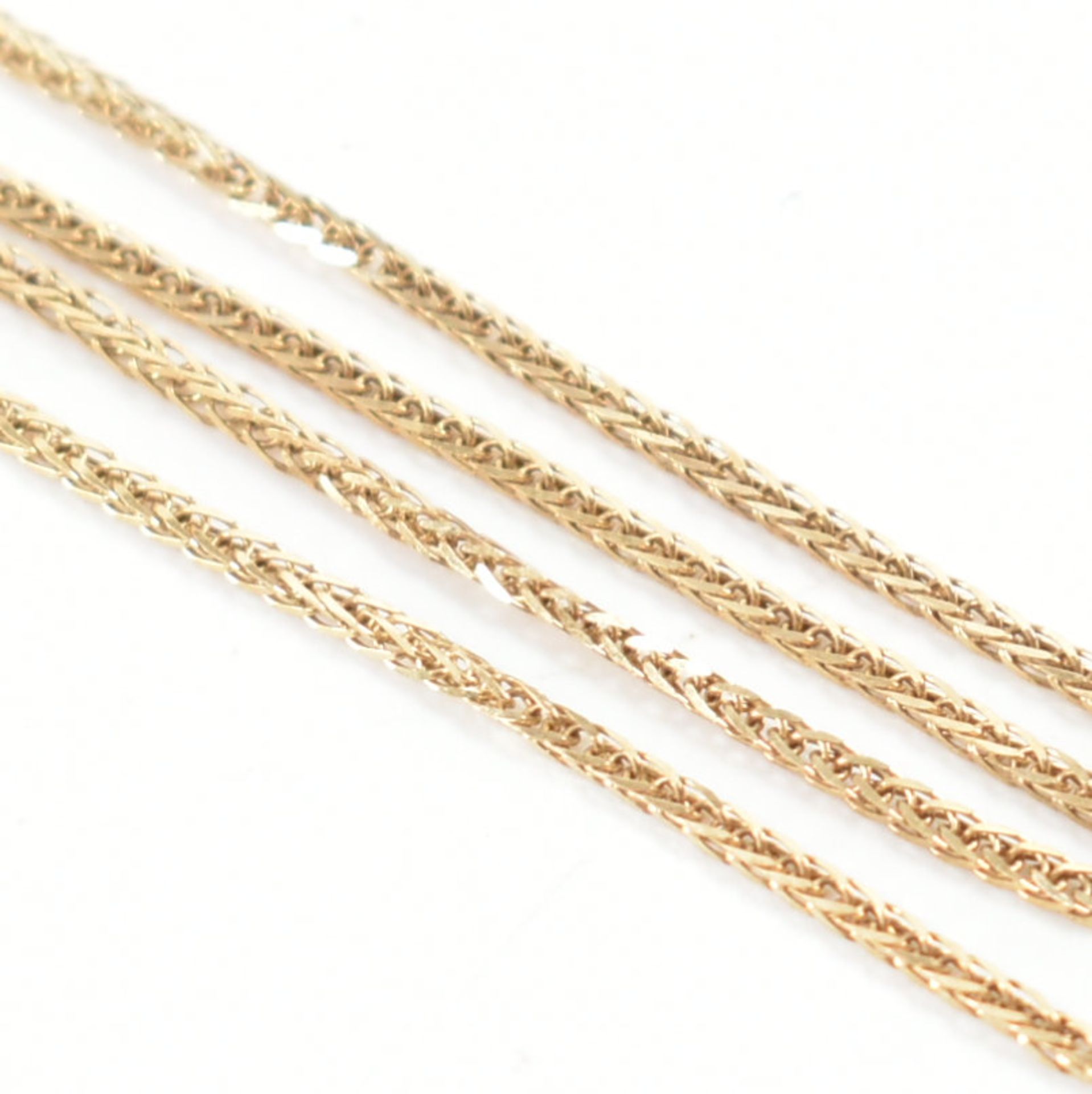 VINTAGE 9CT GOLD HERRINGBONE CHAIN BRACELET