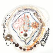 COLLECTION OF ASSORTED COSTUME JEWELLERY NECKLACES