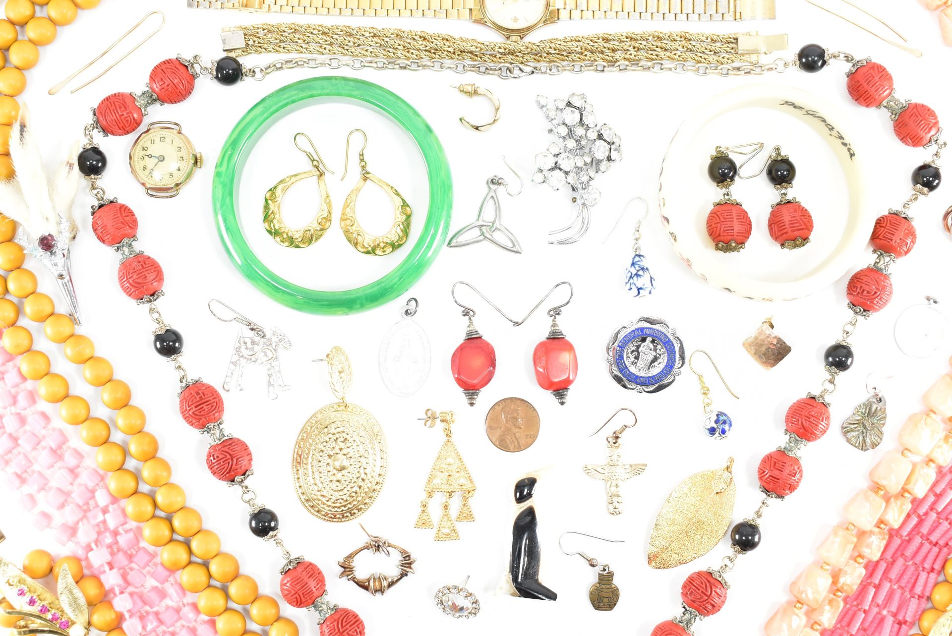 COLLECTION OF ASSORTED COSTUME JEWELLERY - Bild 6 aus 17