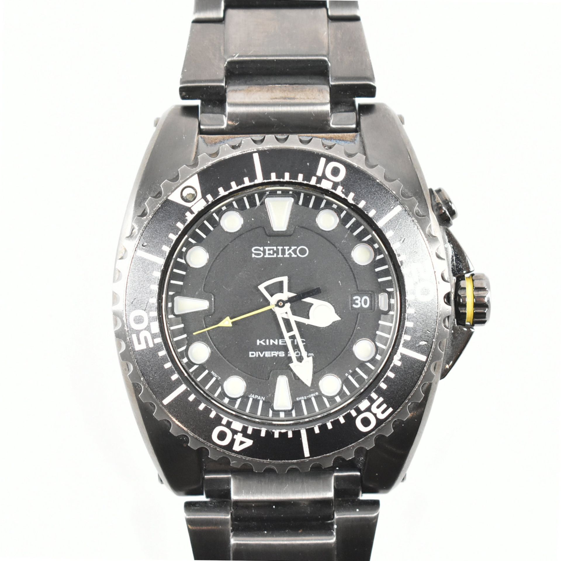 SEIKO KINETIC SCUBA DIVER'S STAINLESS STEEL WRISTWATCH