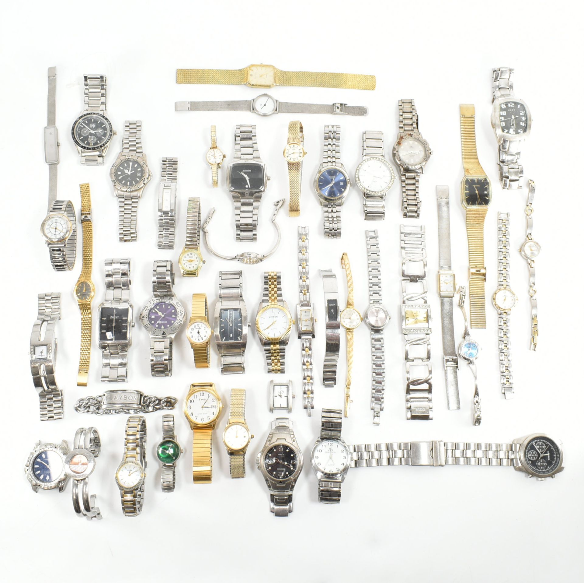 COLLECTION OF ASSORTED GOLD & SILVER TONE WRISTWATCHES - Bild 7 aus 17