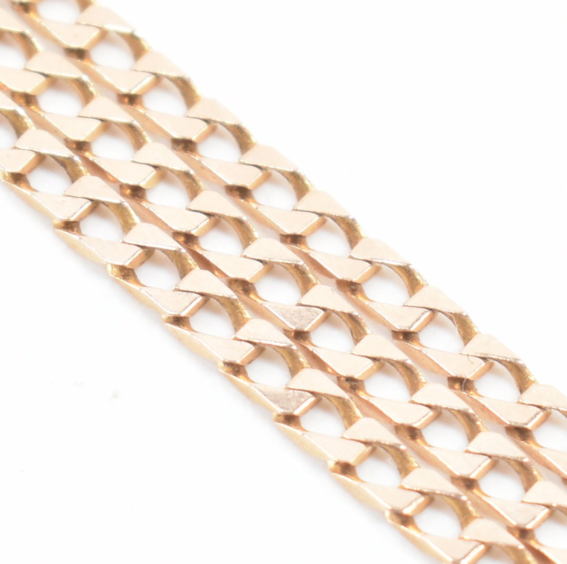 HALLMARKED 9CT GOLD CURB LINK CHAIN NECKLACE