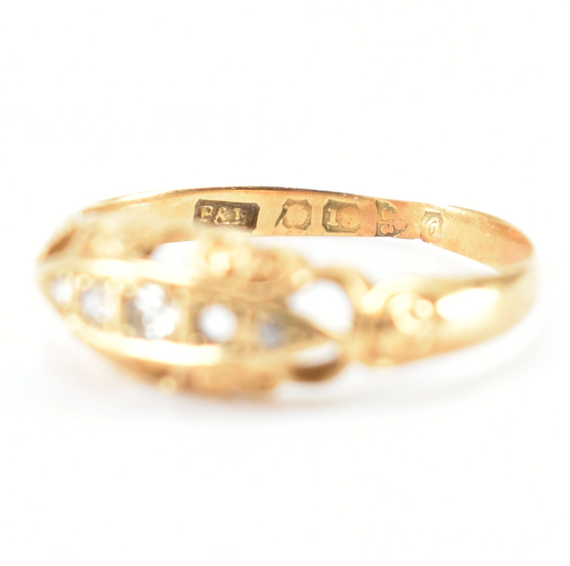 TWO HALLMARKED GOLD & STONE SET RINGS BOTH AF - Image 10 of 11