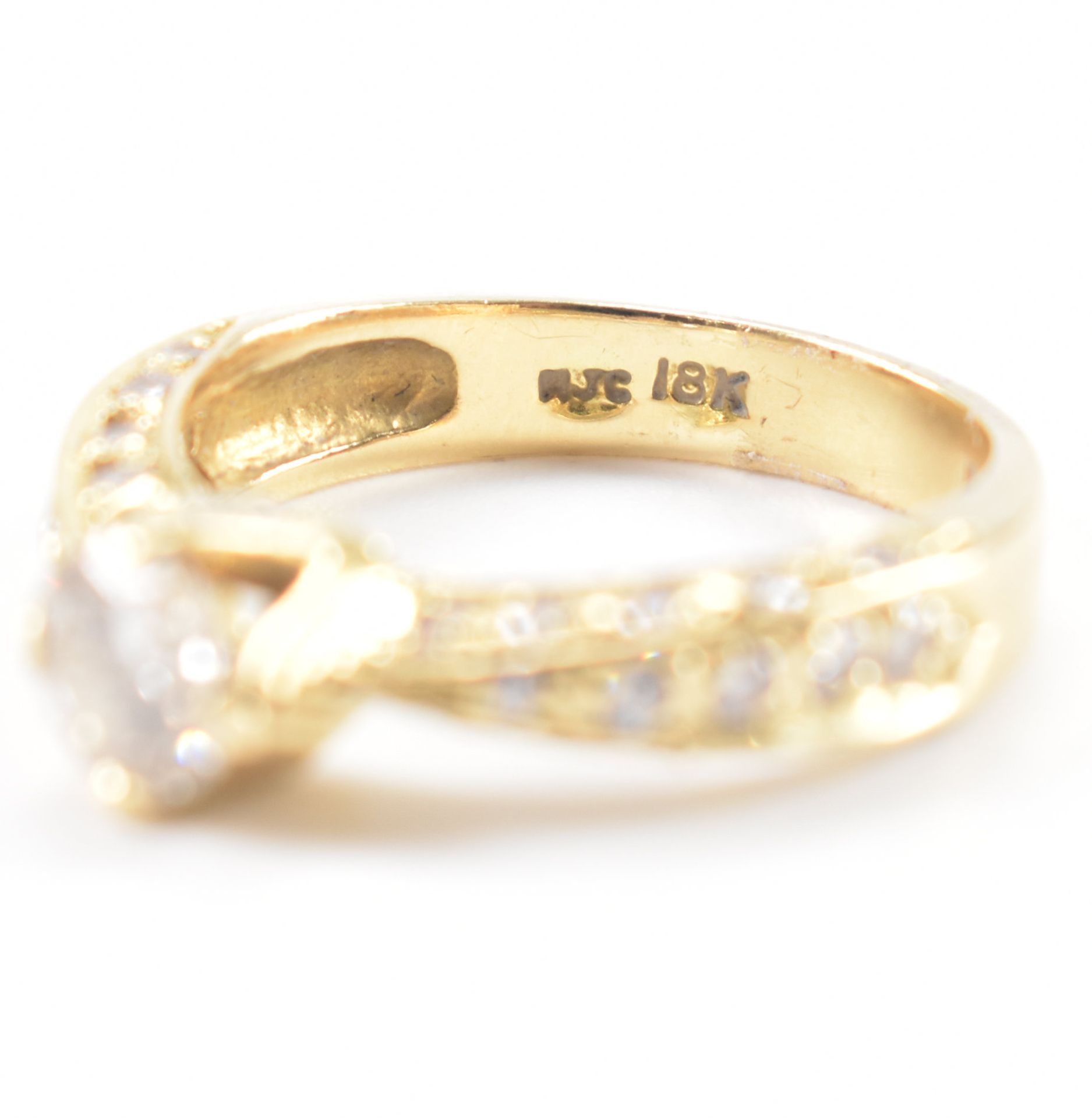 GOLD & DIAMOND SOLITAIRE RING - Bild 7 aus 9