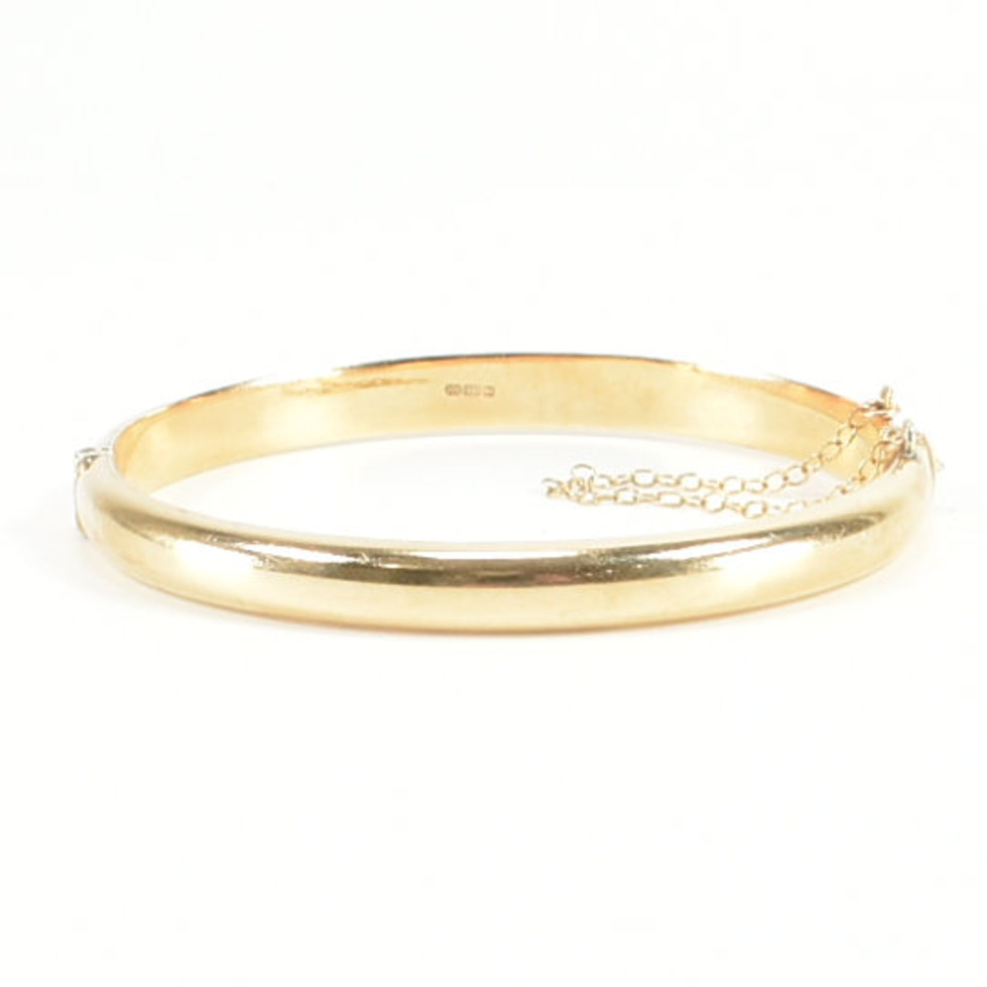 HALLMARKED 9CT GOLD BANGLE BRACELET - Image 5 of 10