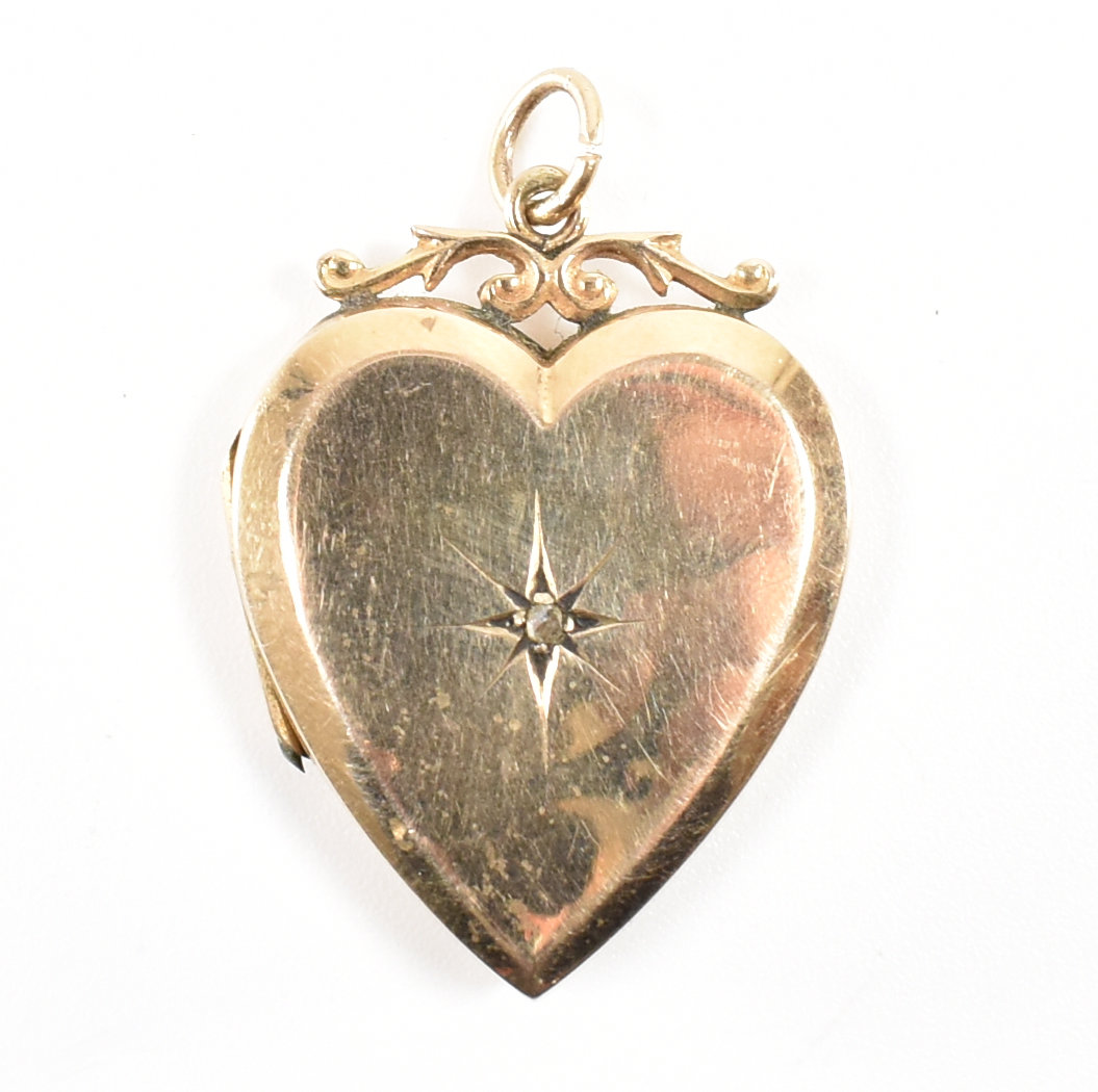 9CT GOLD BACKS & FRONTS HEART LOCKET