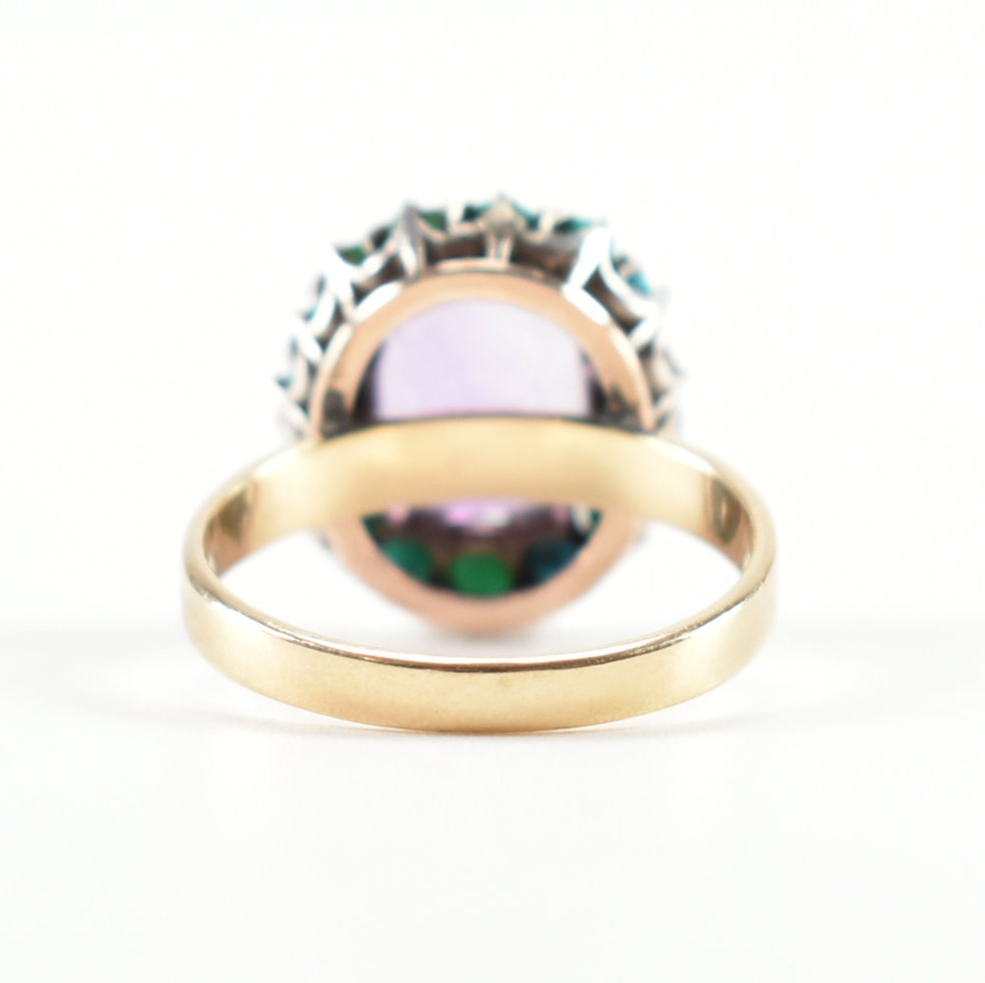 ANTIQUE GOLD AMETHYST & TURQUOISE DRESS RING - Bild 3 aus 7