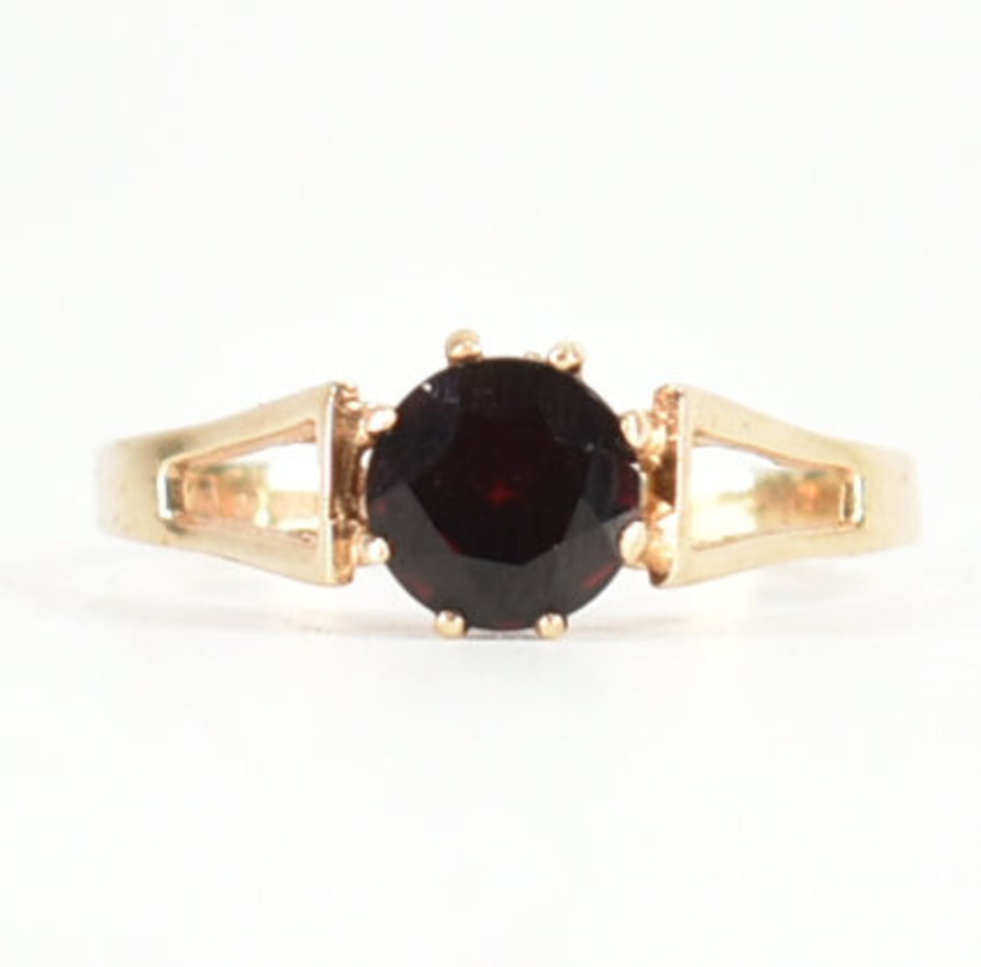 HALLMARKED 9CT GOLD & GARNET RING - Bild 2 aus 10