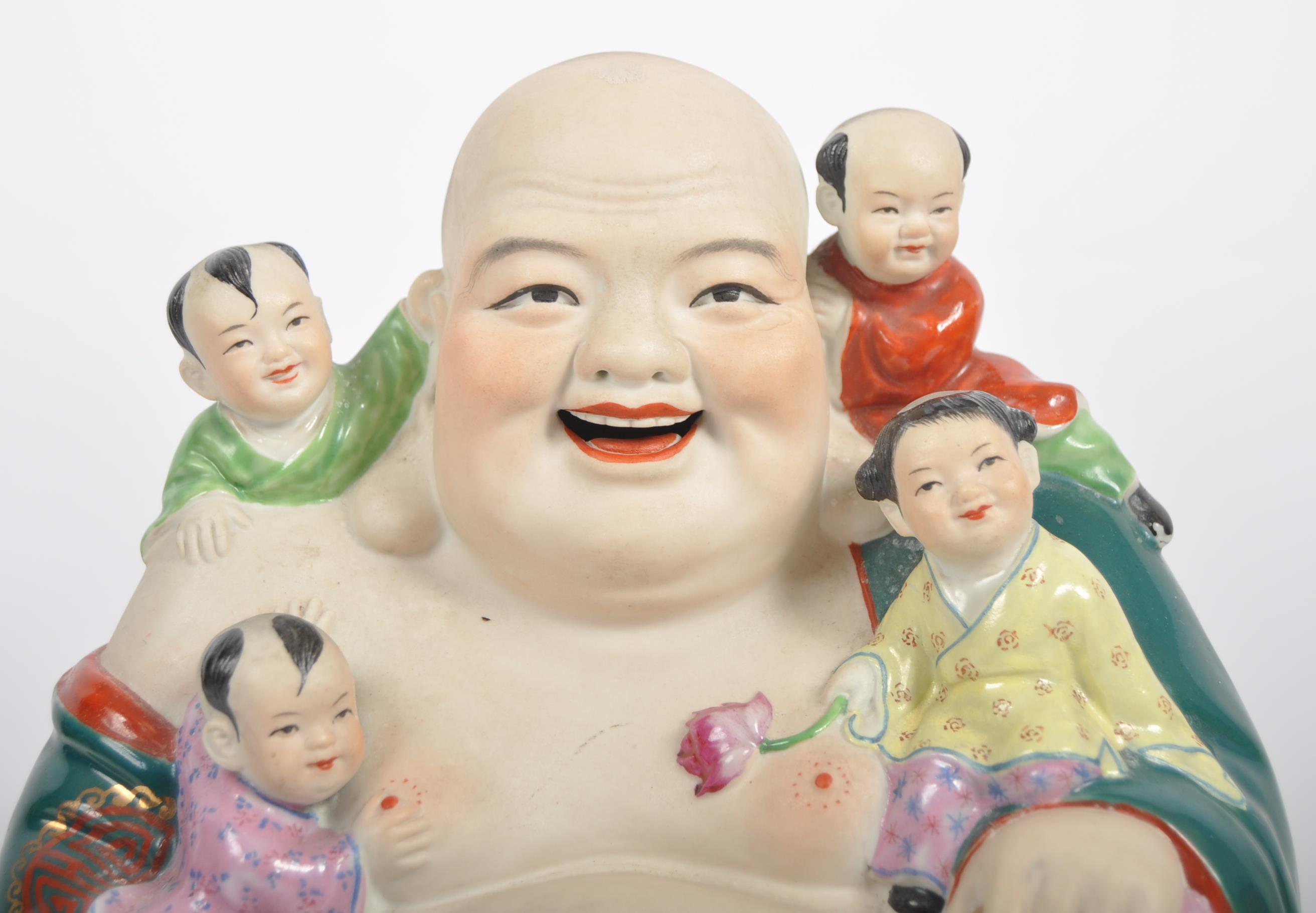 EARLY 20TH CENTURY CHINESE REPUBLIC LAUGHING BUDDHA - Image 5 of 7