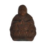 19TH CENTURY CHINESE CARVED BUDDHA FIGURINE