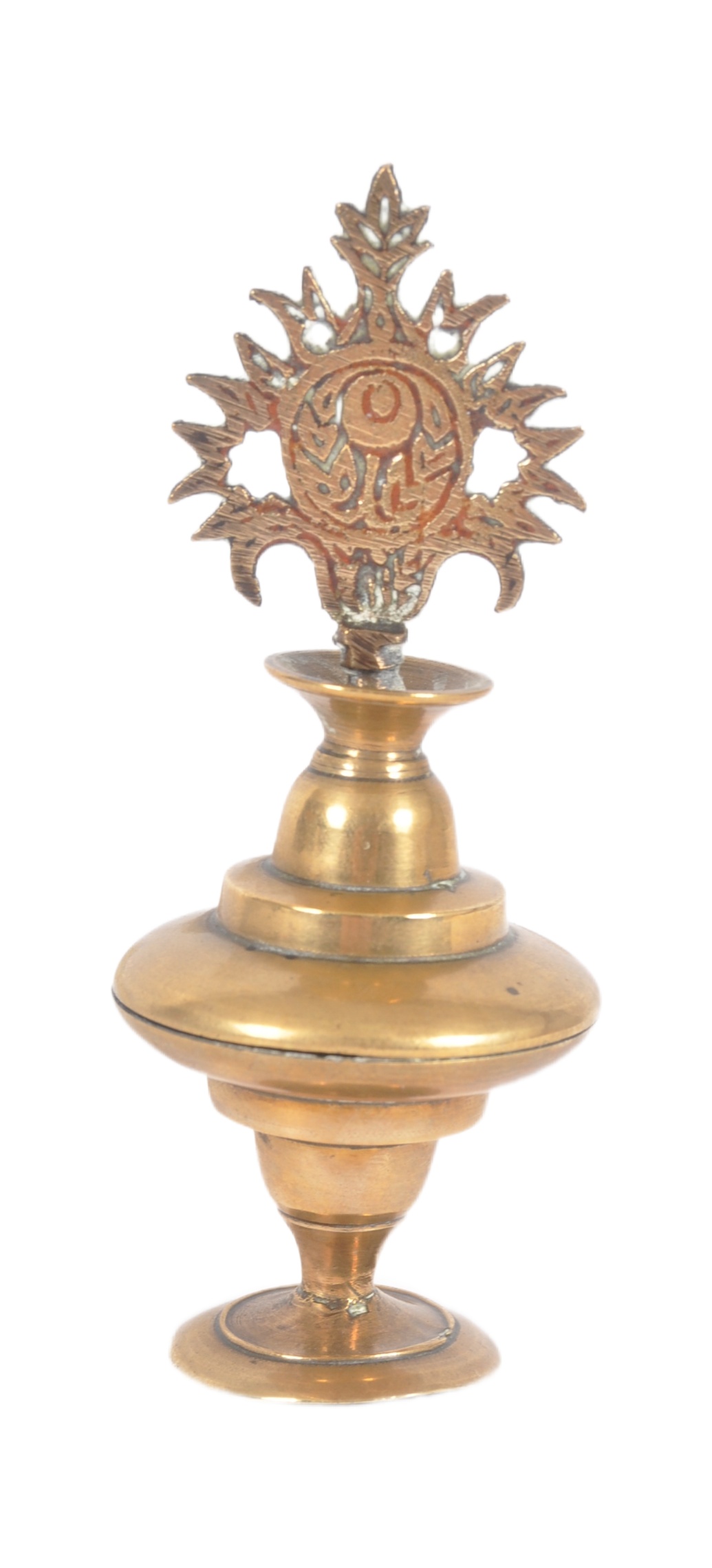 EARLY 20TH CENTURY PERSIAN BRASS KOHL POT